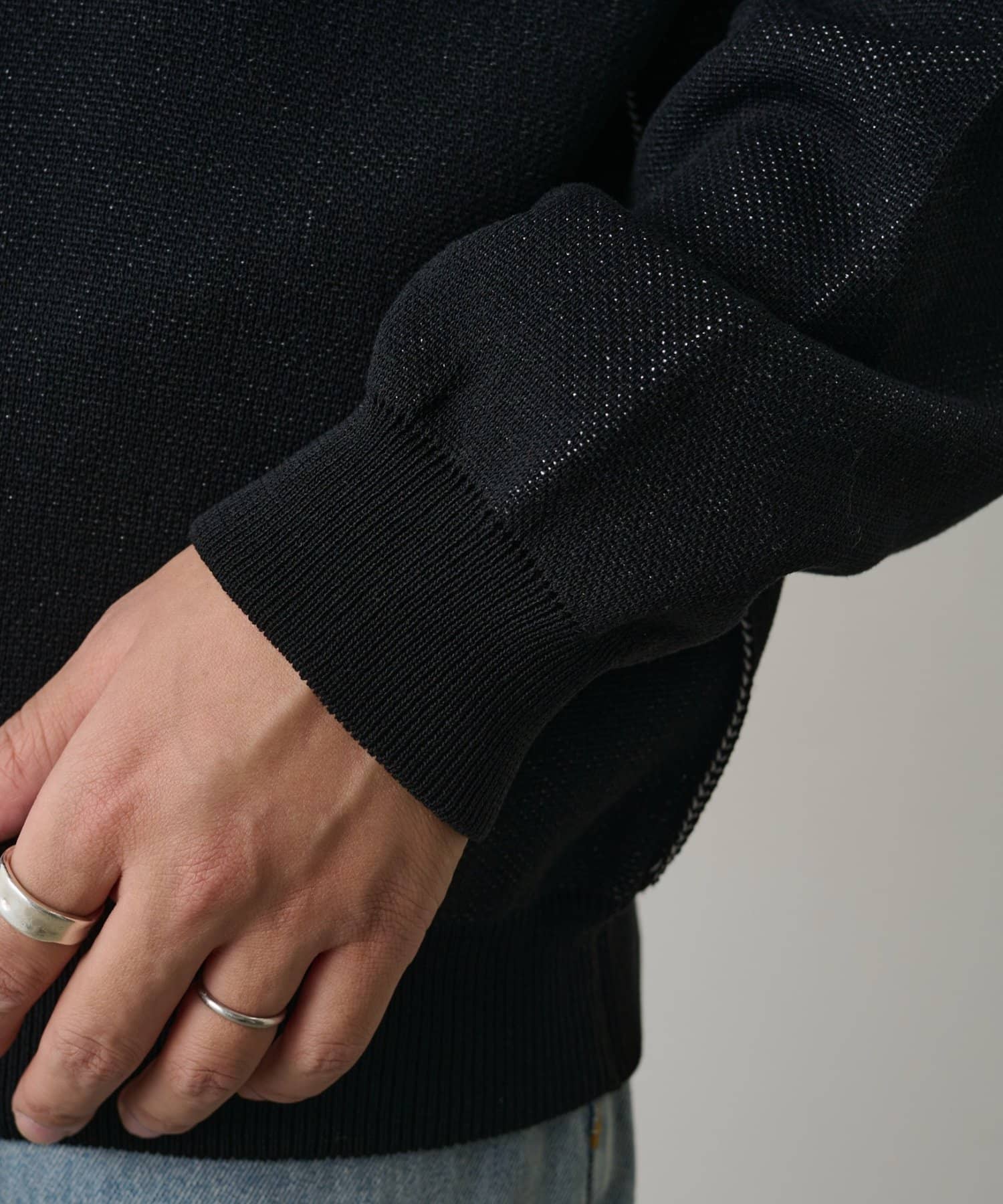 COLONY 2139(コロニー トゥーワンスリーナイン) 配色アウトリンキングニットプルオーバー