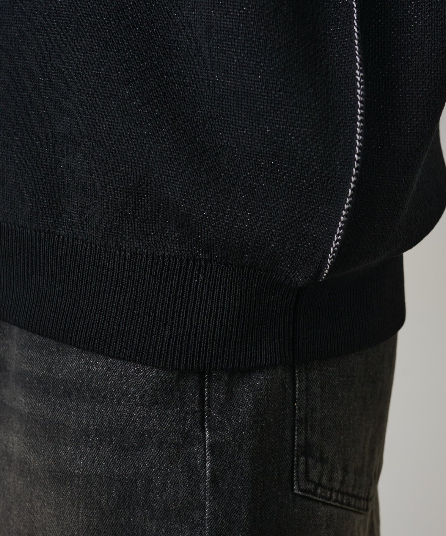 COLONY 2139(コロニー トゥーワンスリーナイン) 配色アウトリンキングニットポロ