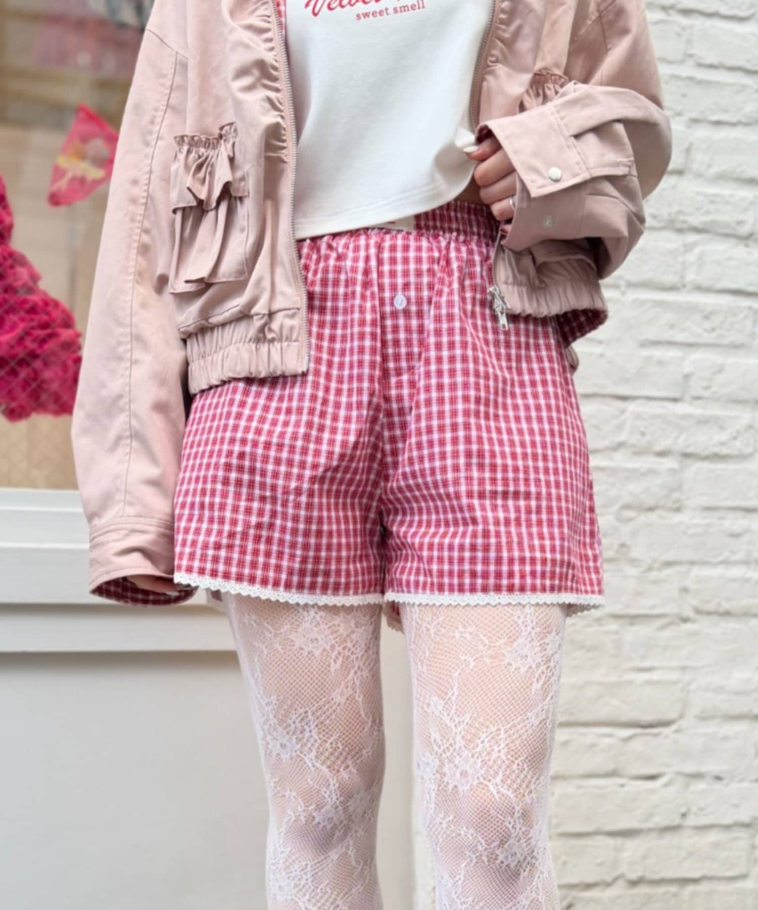 w closet(ダブルクローゼット) 【セットアップ対応】パジャマショートパンツ