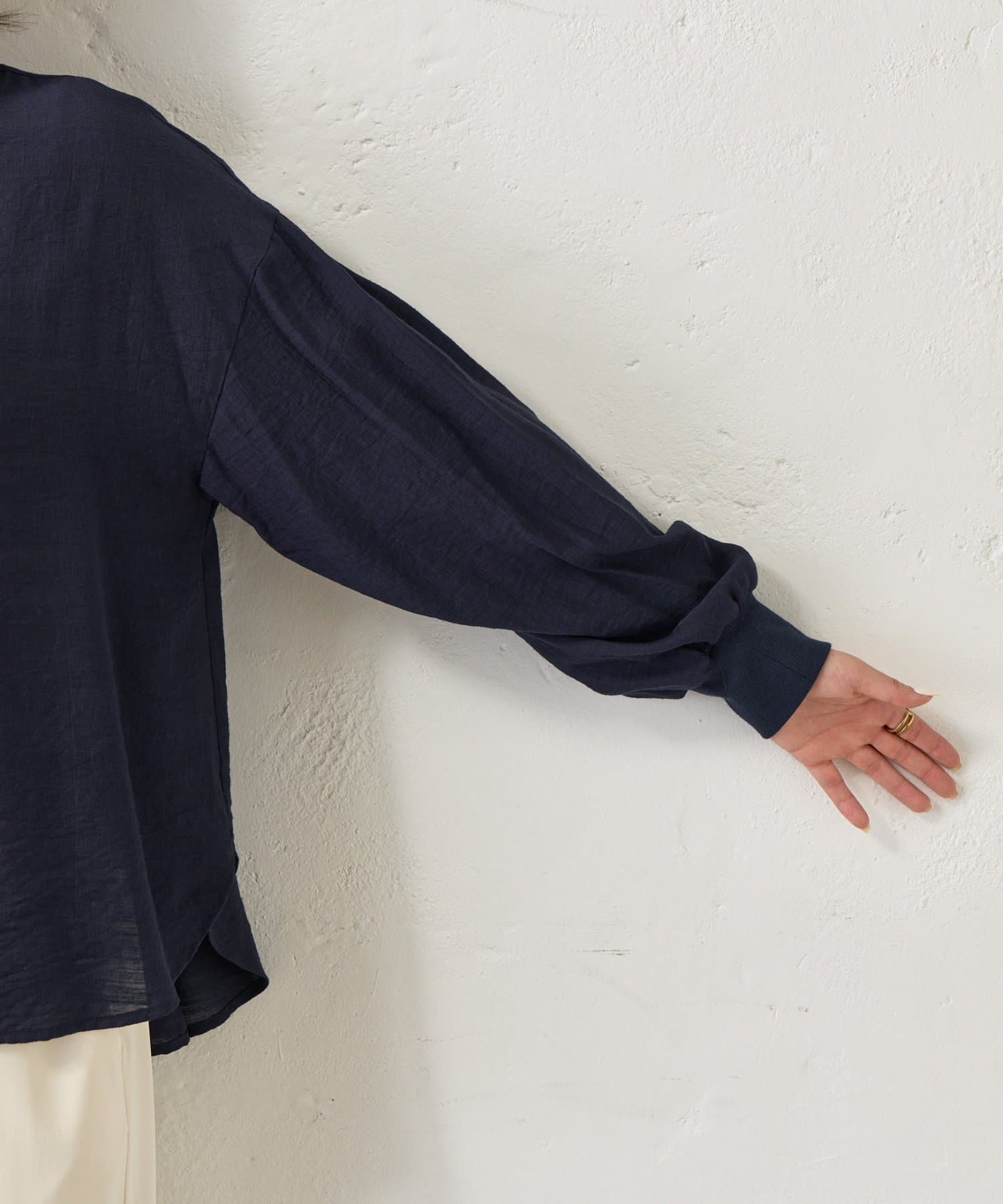 Jena　espace merveilleux(ジェナ　エスパスメルヴェイユ) コットンローンギャザーSH