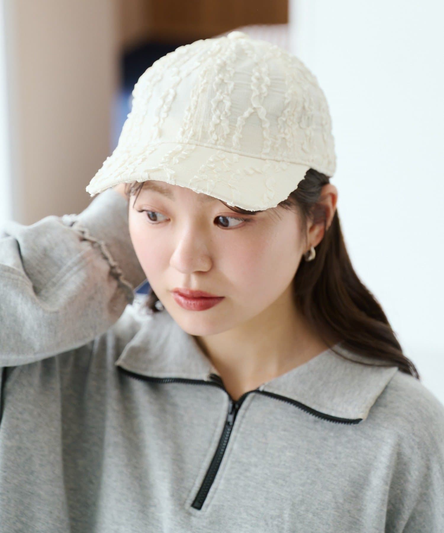 Kastane(カスタネ) ランダムフリルキャップ