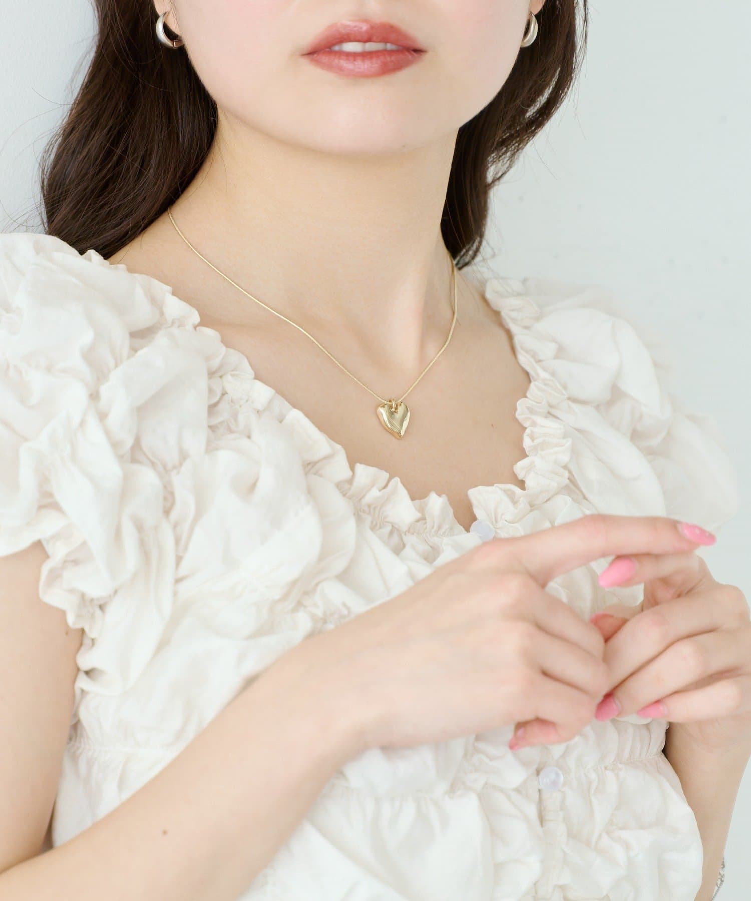 Kastane(カスタネ) 【fiw./3.12(木)12:00発売】ハートスネークネックレス