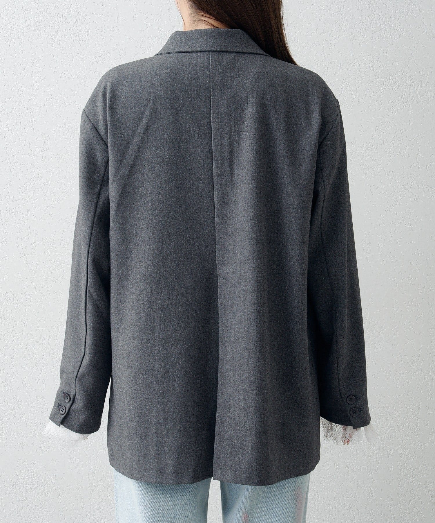 Kastane(カスタネ) 【2.7(土)11:00〜2.8(日)ポイントUP開催/2026SSカタログ/セットアップ対応/レース取り外し可】レースマルチウェイジャケット