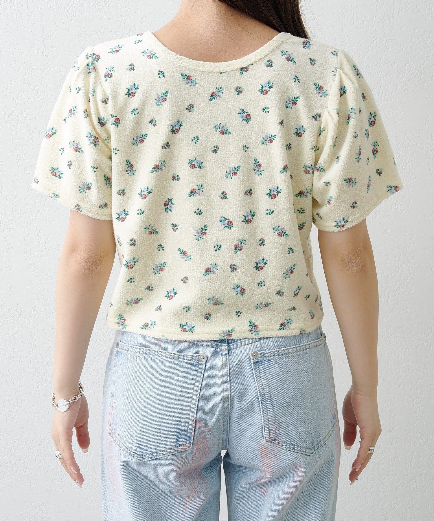 Kastane(カスタネ) 【2.7(土)11:00〜2.8(日)ポイントUP開催/2026SSカタログ】パイルフラワーtee