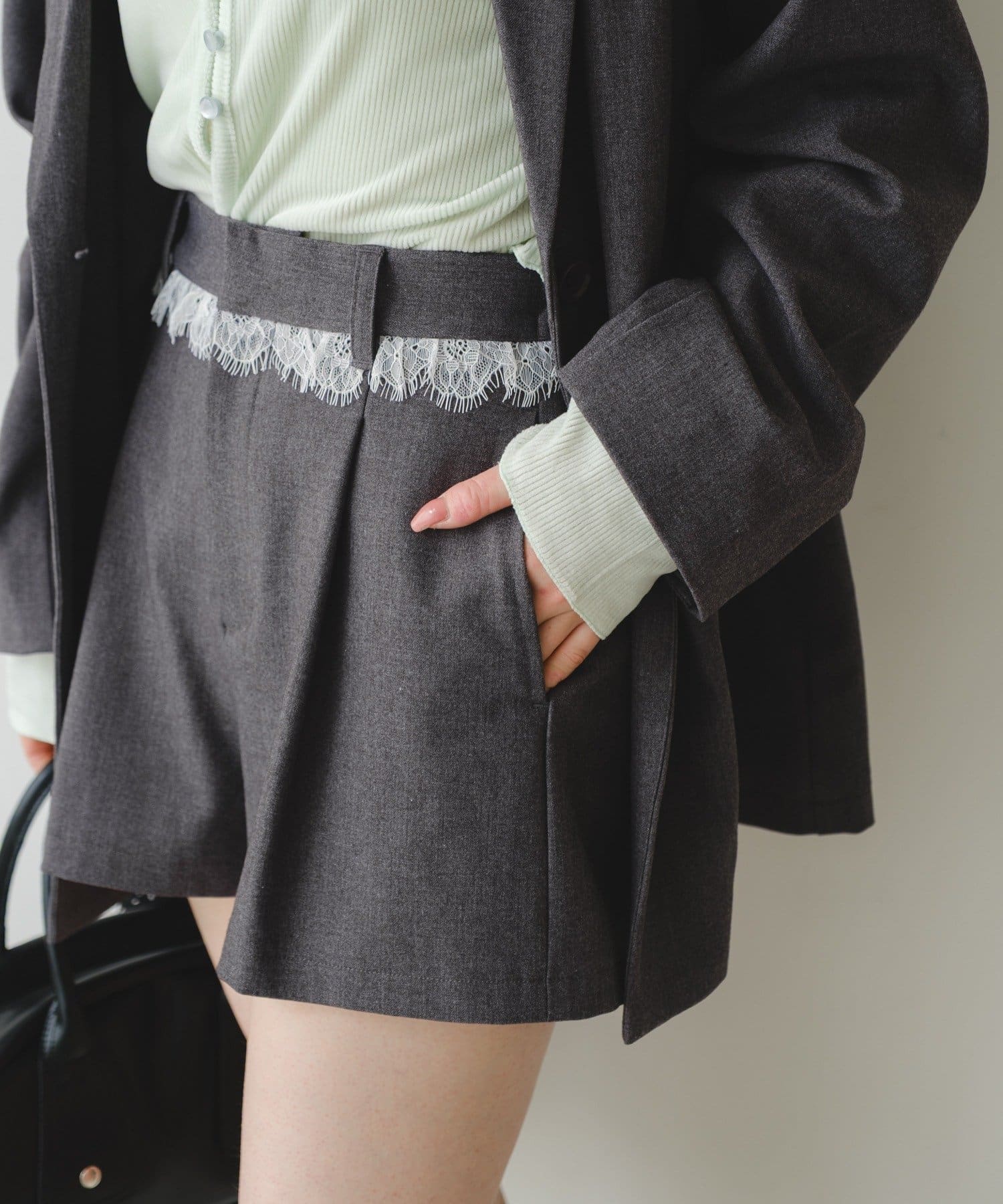 Kastane(カスタネ) 【2.7(土)11:00～2.8(日)ポイントUP開催】SETUPレースショートパンツ