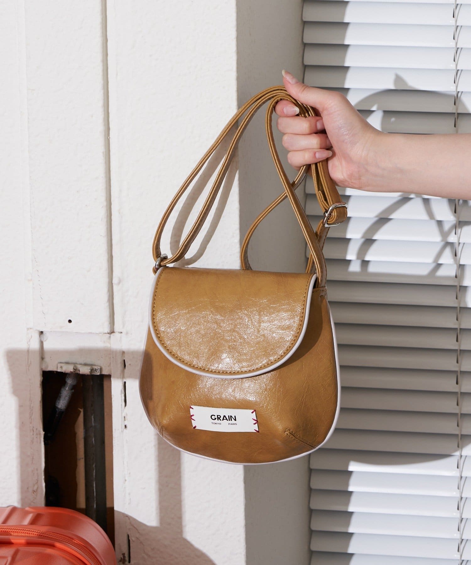 CIAOPANIC(チャオパニック) 【GRAIN/グレイン】ヴィンテージシンプル配色ショルダーバッグ