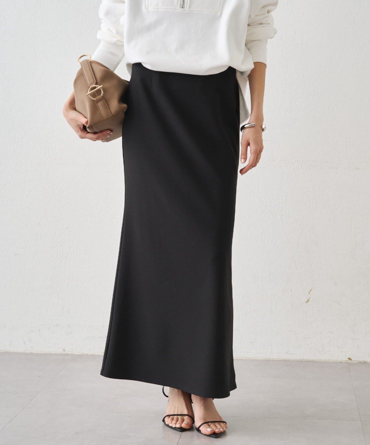 LOUNGEDRESS(ラウンジドレス) カットジョーゼットマーメイドスカート