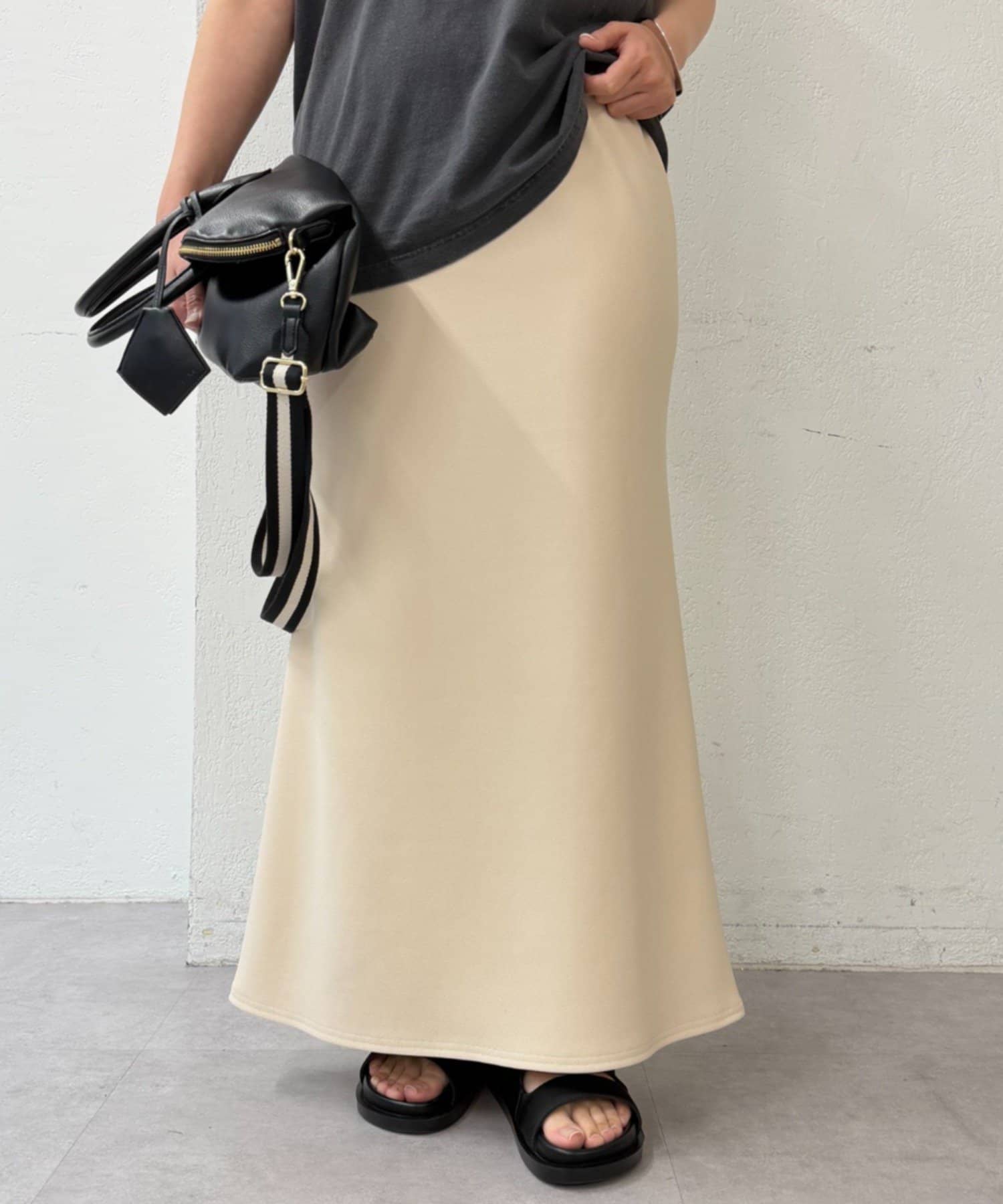 LOUNGEDRESS(ラウンジドレス) カットジョーゼットマーメイドスカート