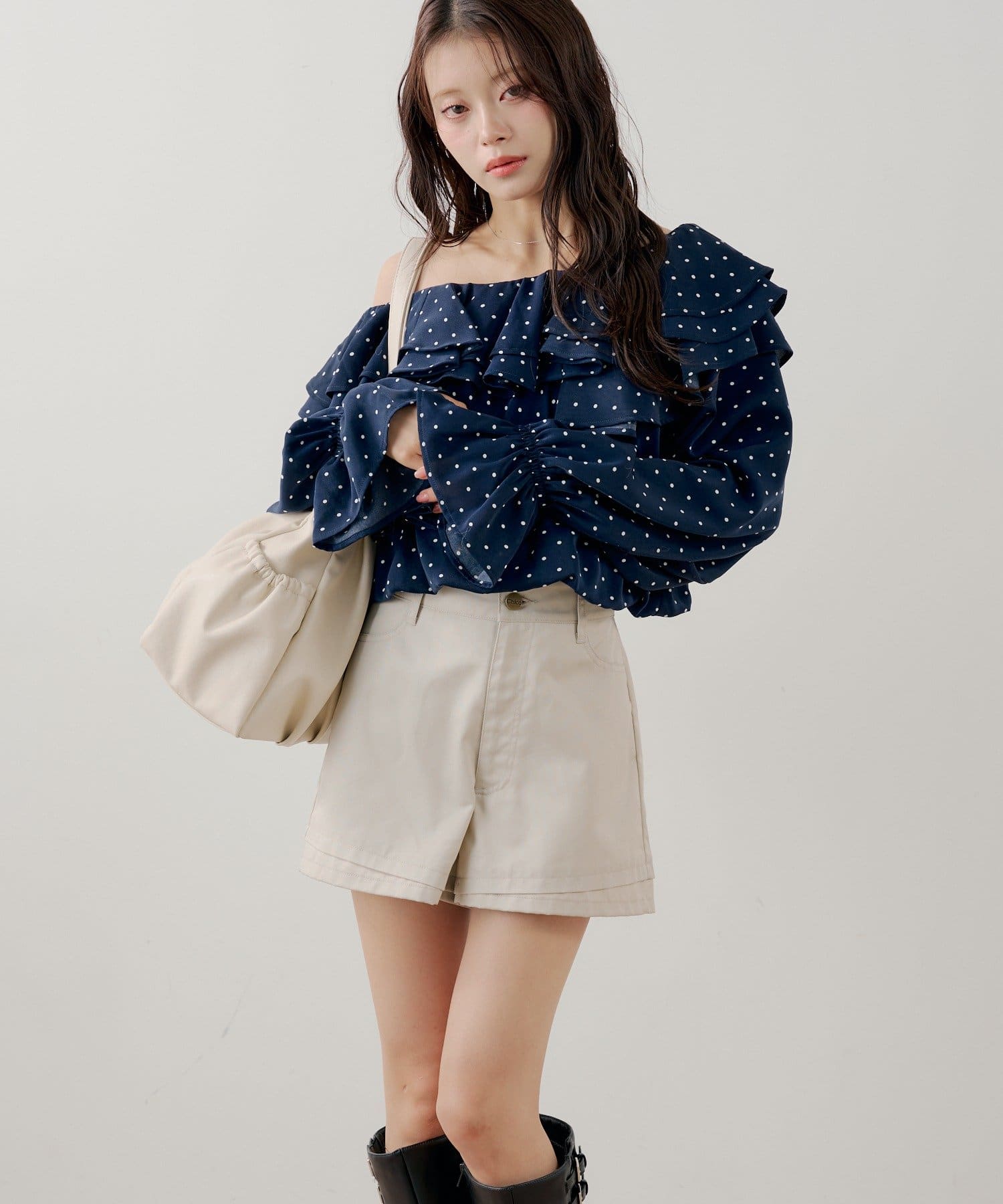 Chico(チコ) 【セットアップ対応】コンパクトレイヤードショートパンツ