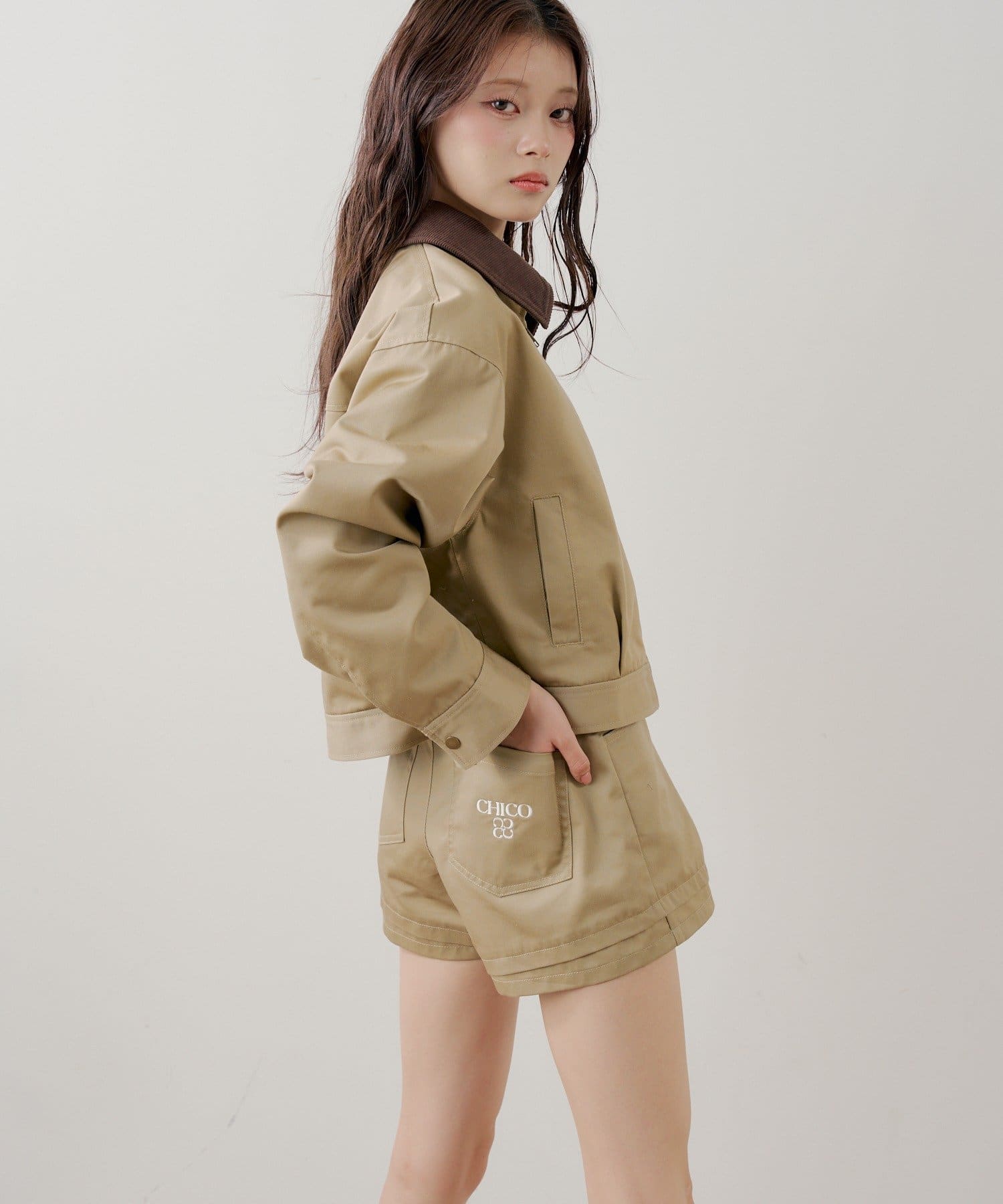 Chico(チコ) 【セットアップ対応】コンパクトレイヤードショートパンツ