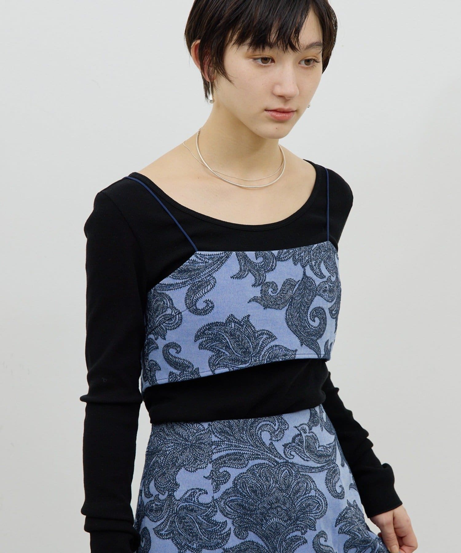 GALLARDAGALANTE(ガリャルダガランテ) 【セットアップ対応】ジャガードキャミ