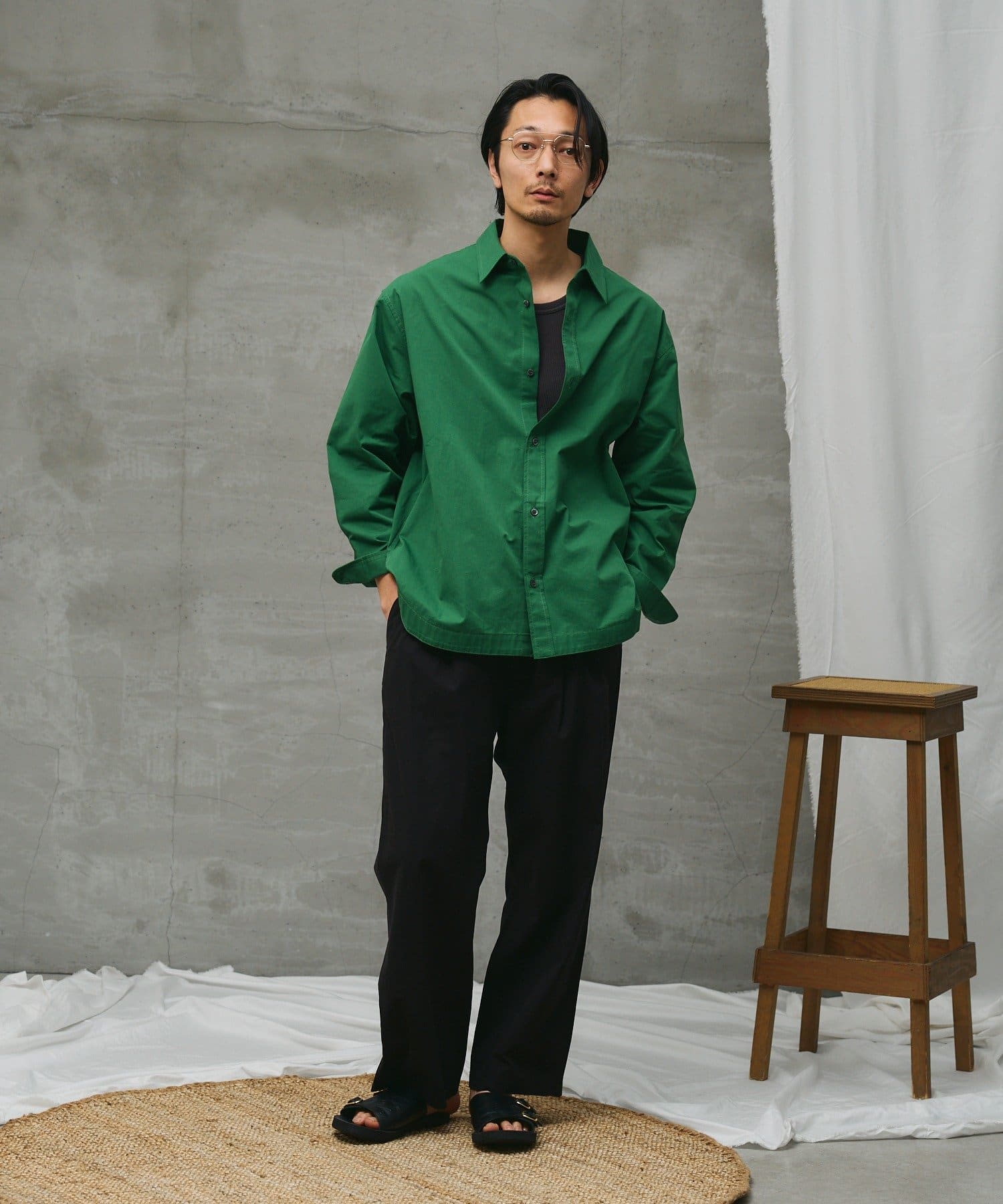 COLONY 2139(コロニー トゥーワンスリーナイン) 【paradigm】ポケット付コットンツイルオーバーシャツ