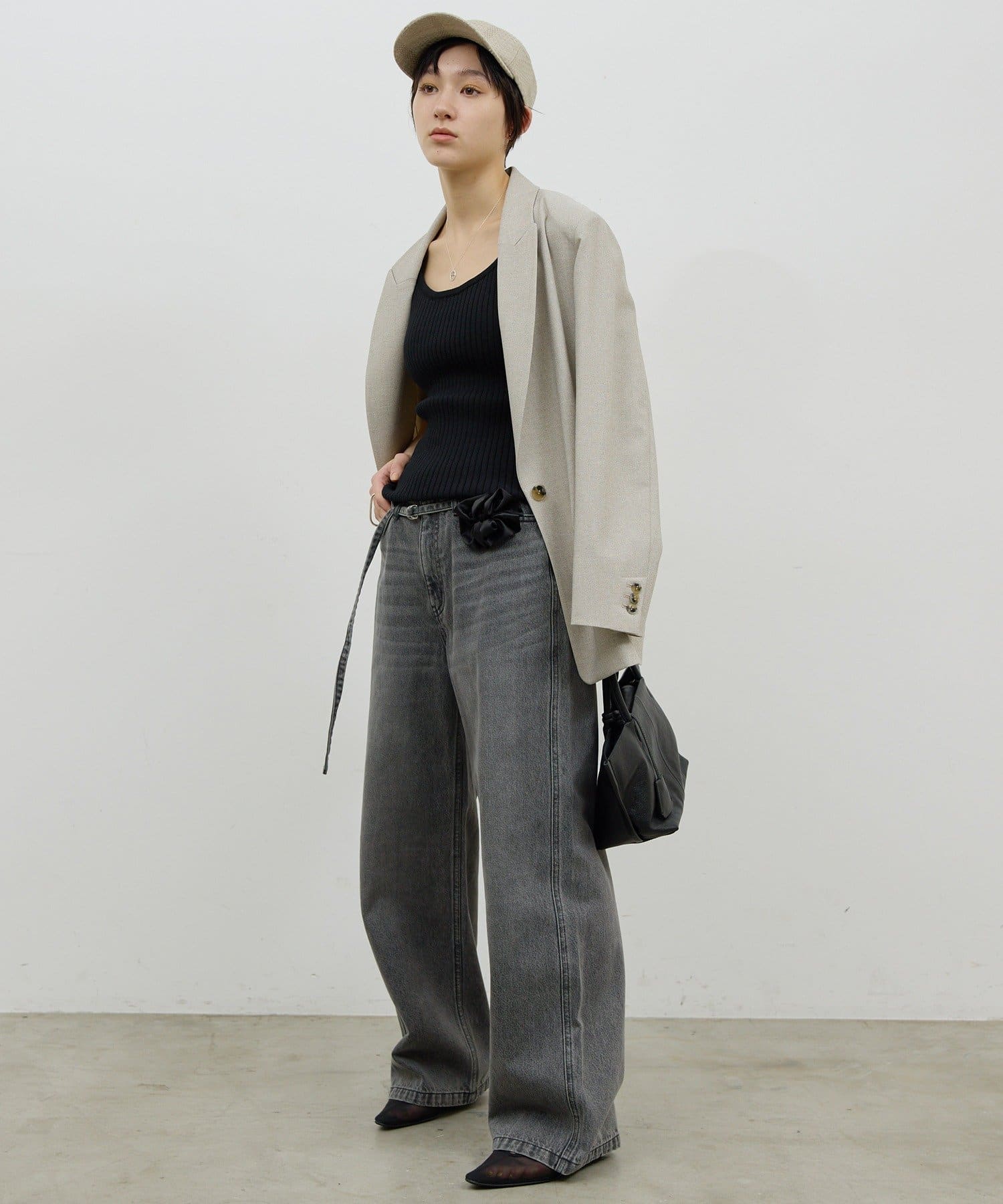 GALLARDAGALANTE(ガリャルダガランテ) リブニットキャミソール