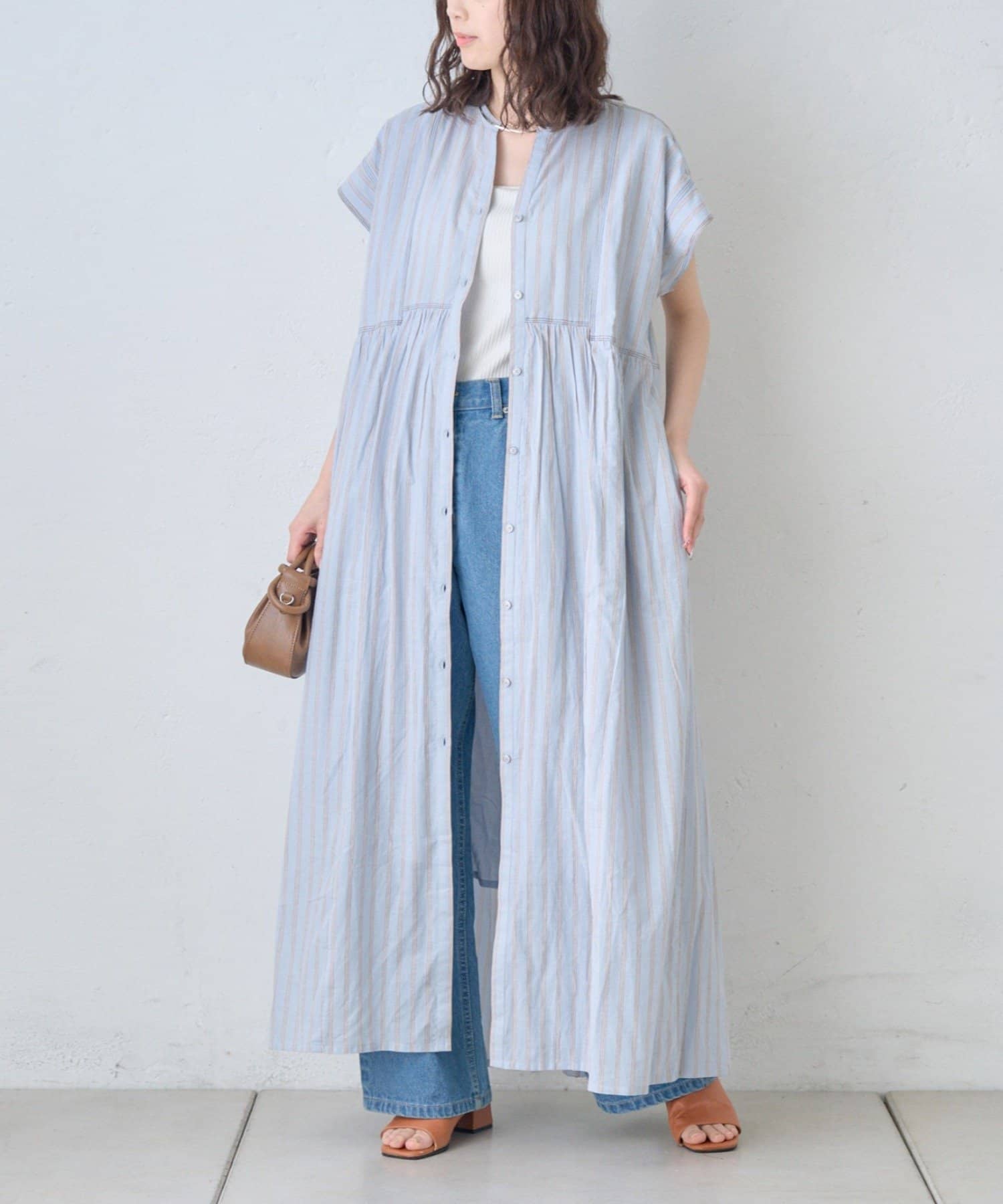 CIAOPANIC TYPY(チャオパニックティピー) 【india】シリコンウォッシュボイルドルマンスリーブワンピ