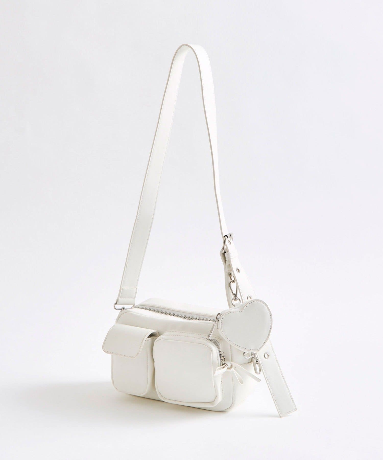 OLIVE des OLIVE(オリーブ デ オリーブ) 【リバイバル】ハートポーチ付きショルダーバッグ