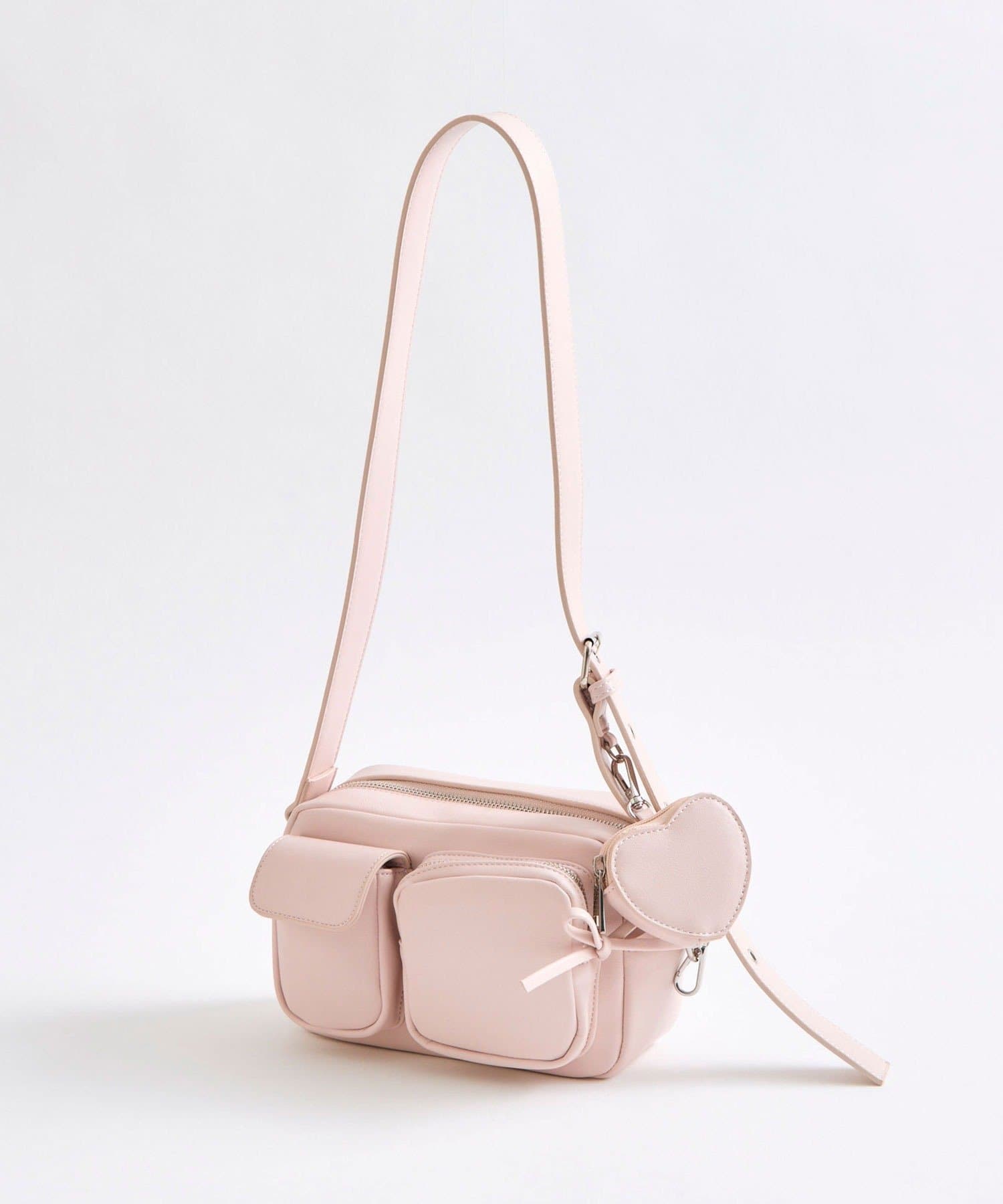 OLIVE des OLIVE(オリーブ デ オリーブ) 【リバイバル】ハートポーチ付きショルダーバッグ