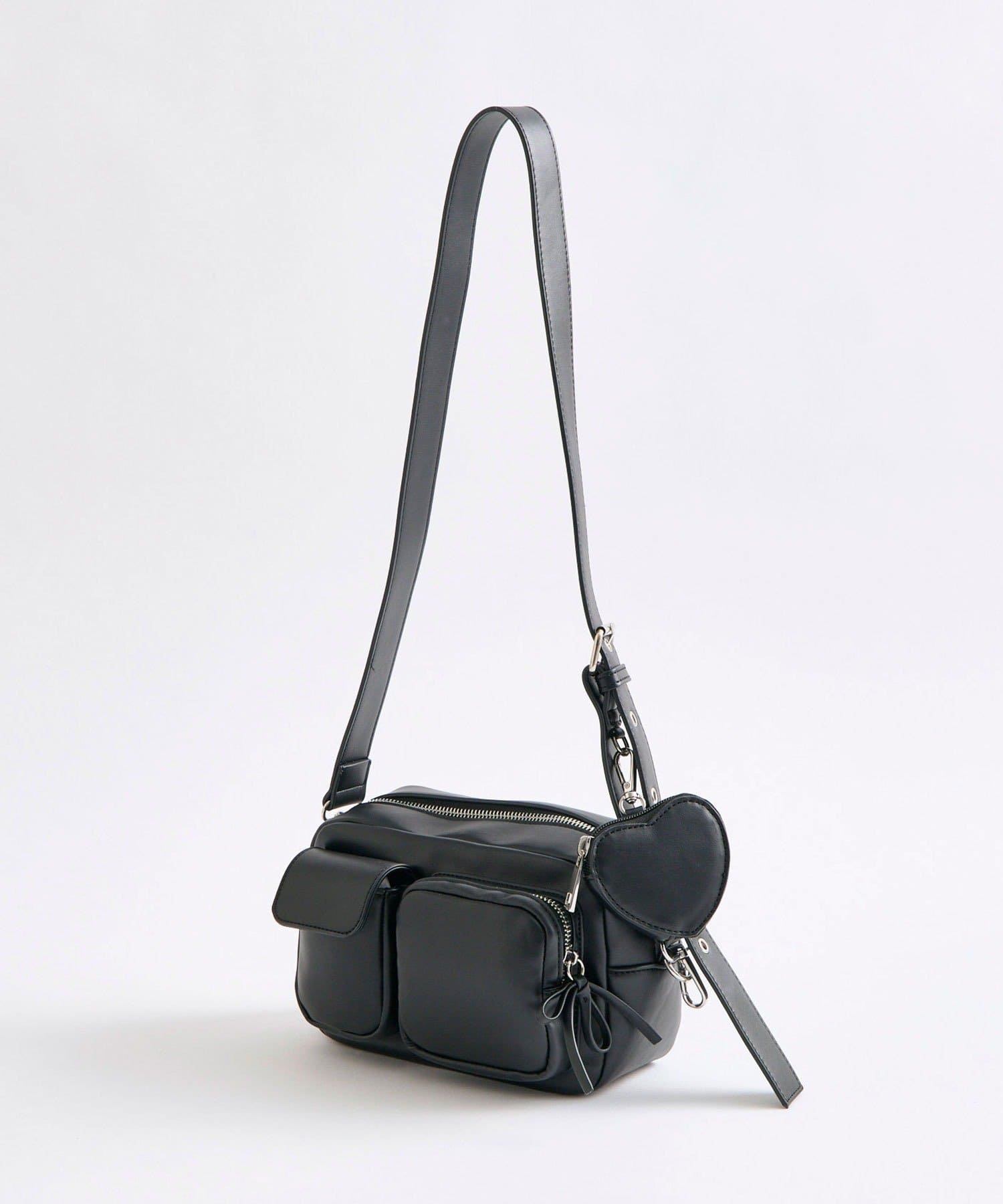 OLIVE des OLIVE(オリーブ デ オリーブ) 【リバイバル】ハートポーチ付きショルダーバッグ