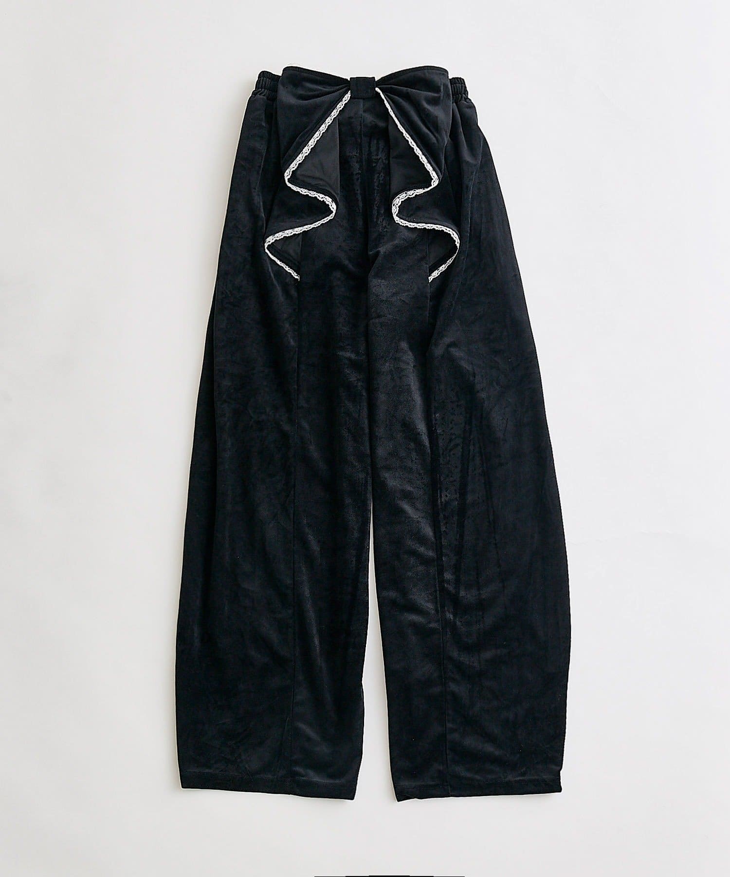 OLIVE des OLIVE(オリーブ デ オリーブ) バックリボンスウェットパンツ