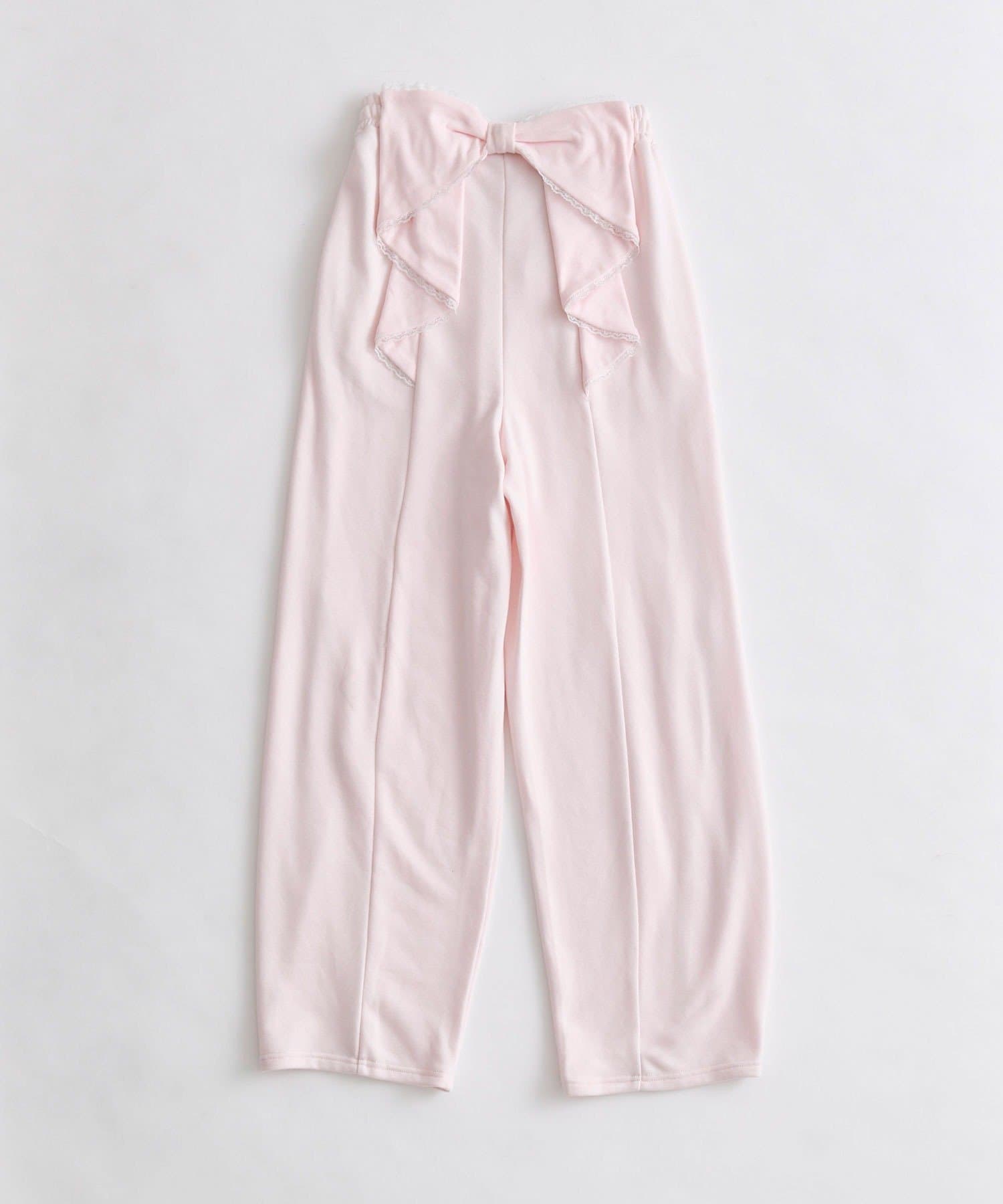 OLIVE des OLIVE(オリーブ デ オリーブ) バックリボンスウェットパンツ