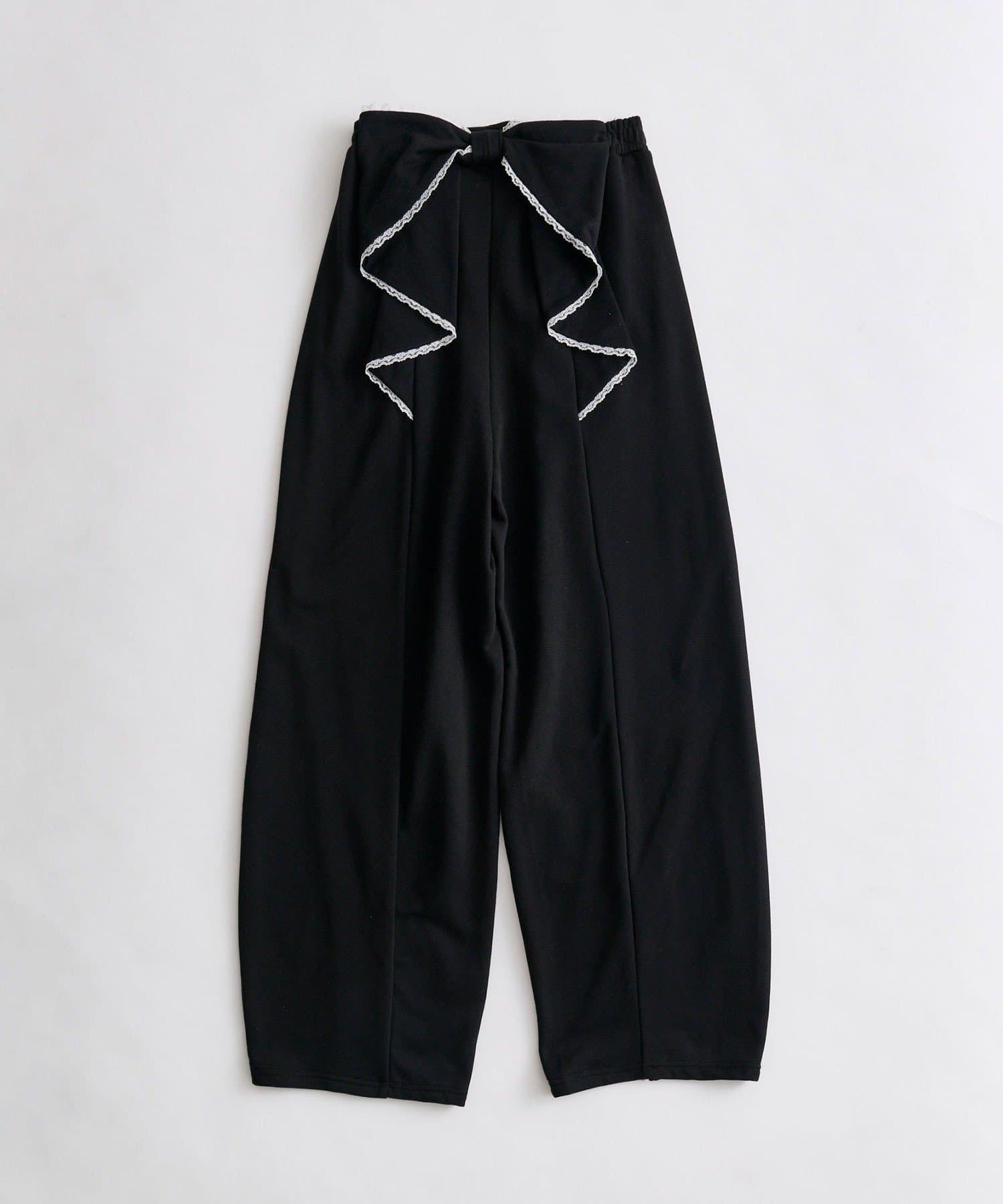 OLIVE des OLIVE(オリーブ デ オリーブ) バックリボンスウェットパンツ