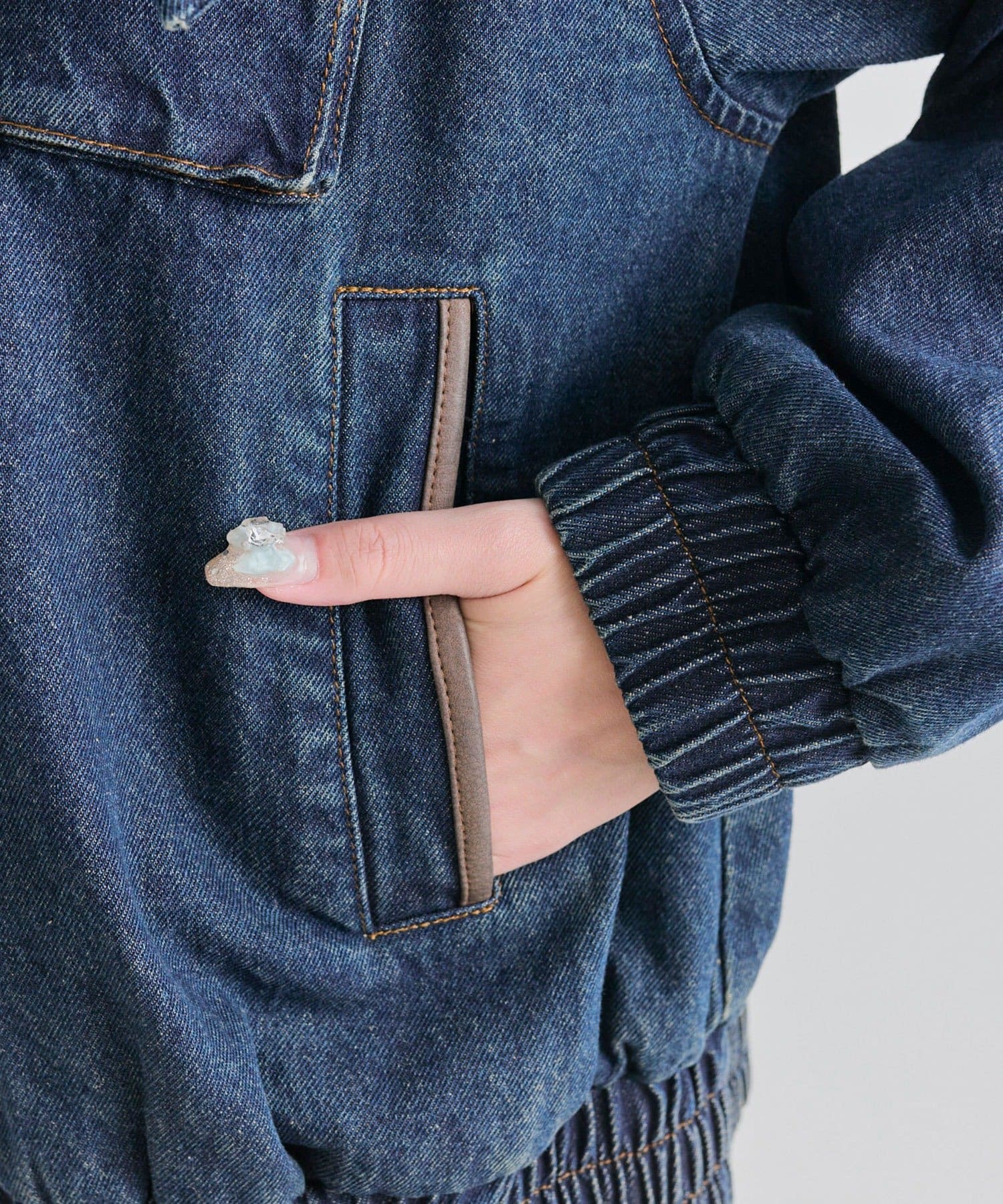 OLIVE des OLIVE(オリーブ デ オリーブ) リボンビッグブルゾン