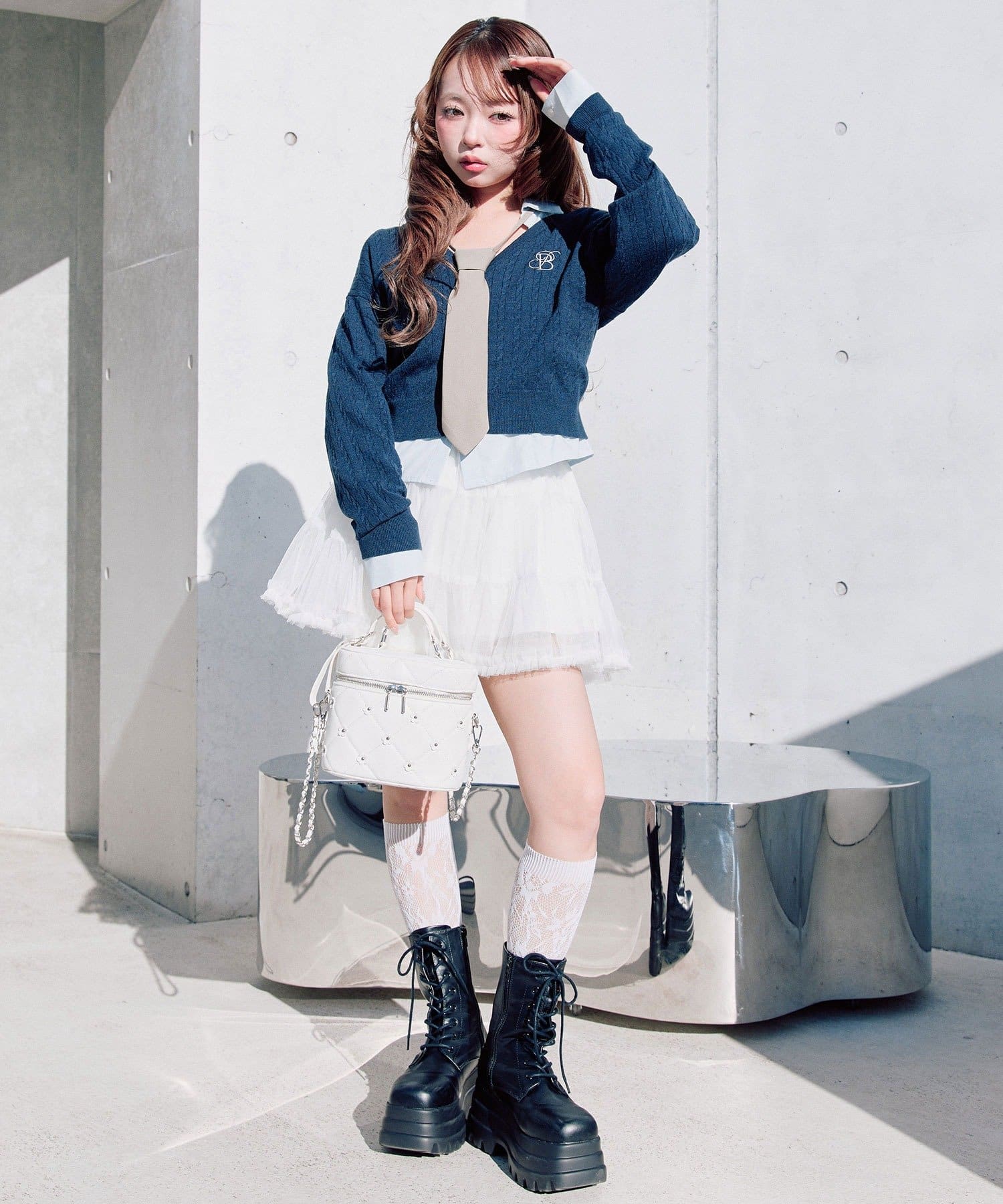 OLIVE des OLIVE(オリーブ デ オリーブ) PREPPY カーデ