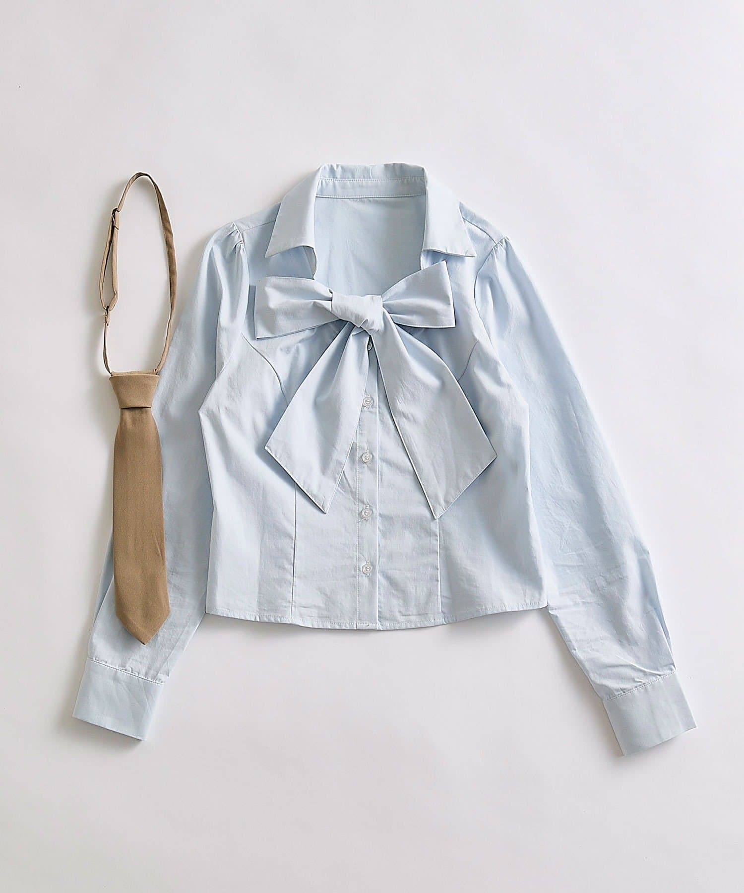 OLIVE des OLIVE(オリーブ デ オリーブ) ネクタイ付きボウタイブラウス