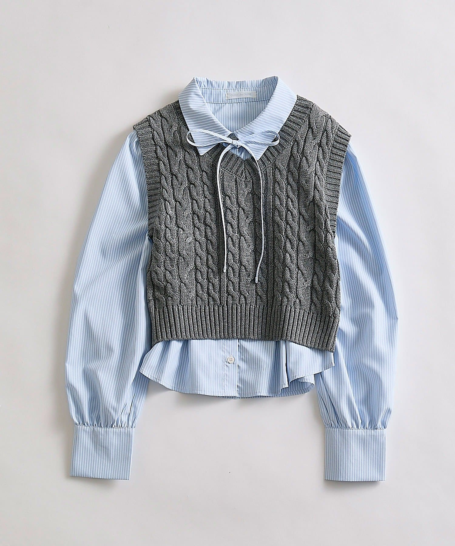 OLIVE des OLIVE(オリーブ デ オリーブ) シャツ＋ベストセット