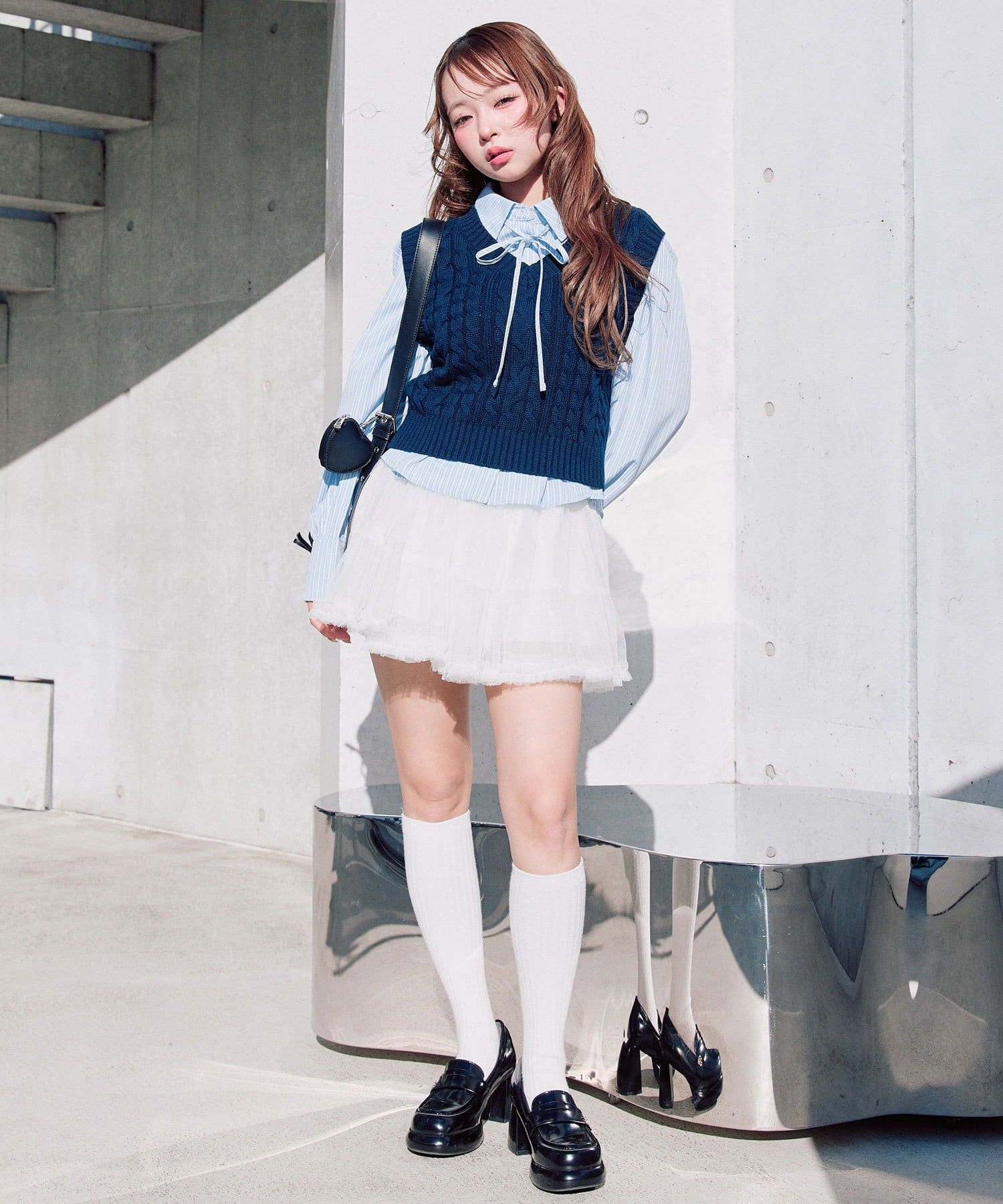 OLIVE des OLIVE(オリーブ デ オリーブ) シャツ＋ベストセット