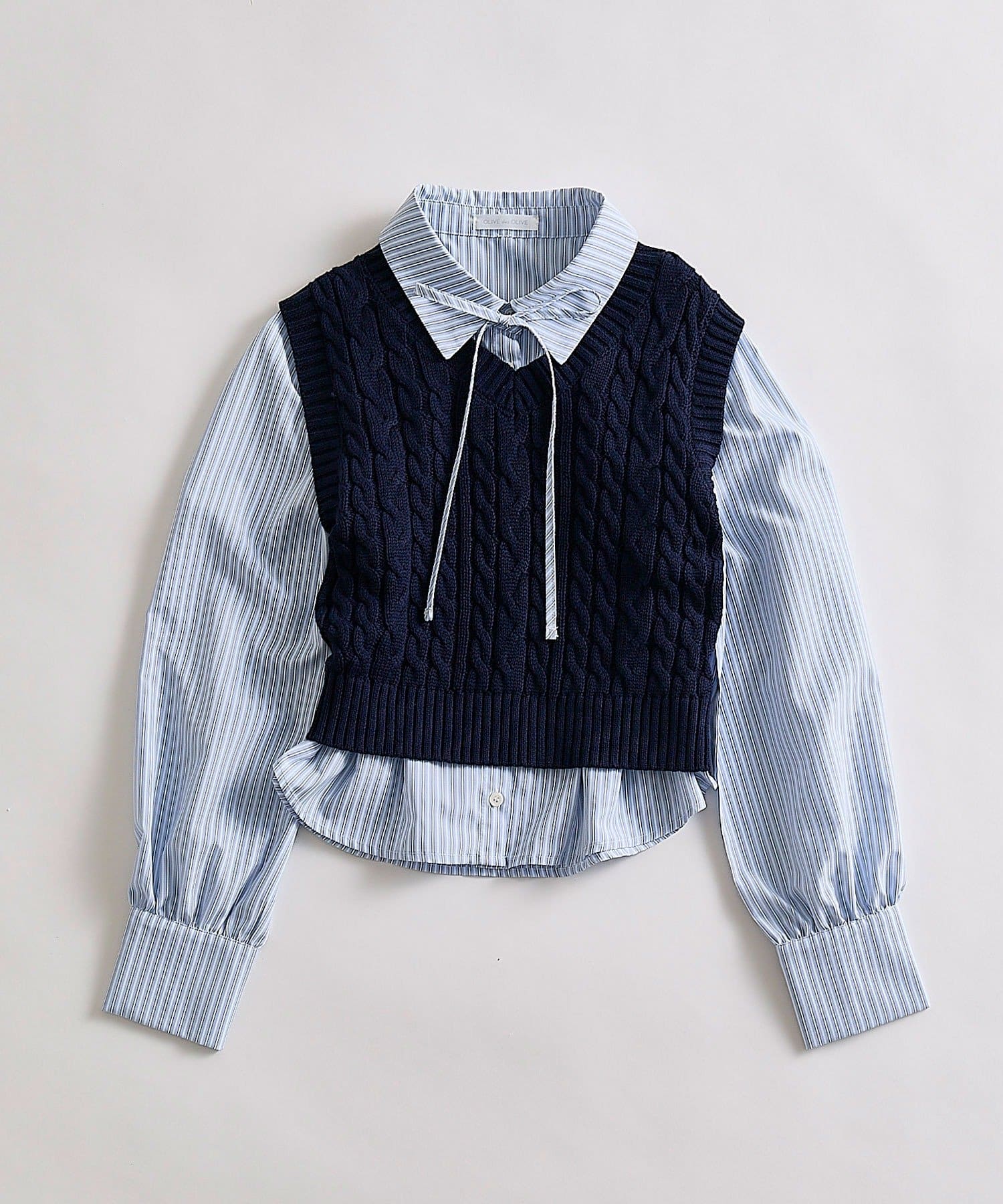 OLIVE des OLIVE(オリーブ デ オリーブ) シャツ＋ベストセット