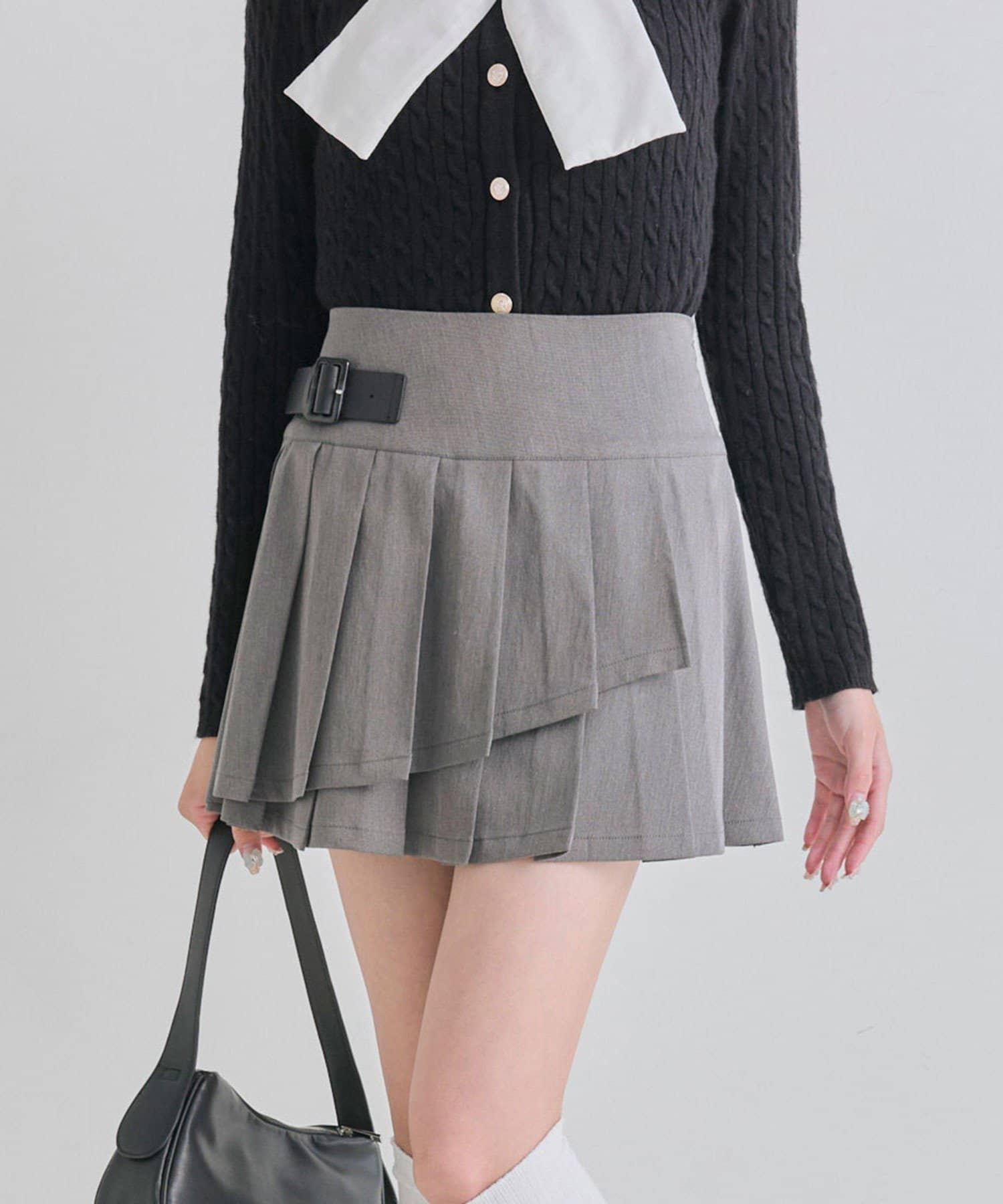 OLIVE des OLIVE(オリーブ デ オリーブ) アシメプリーツスカート