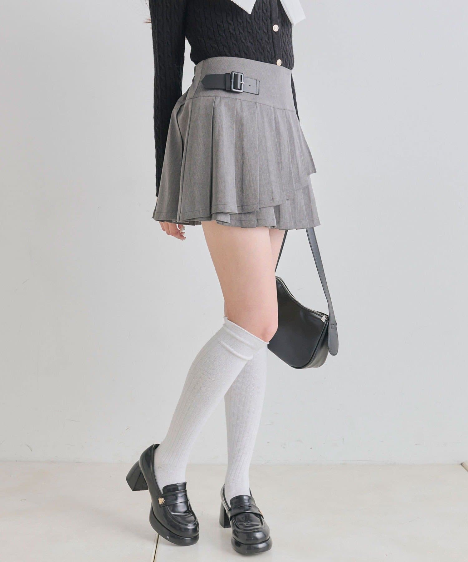 OLIVE des OLIVE(オリーブ デ オリーブ) アシメプリーツスカート