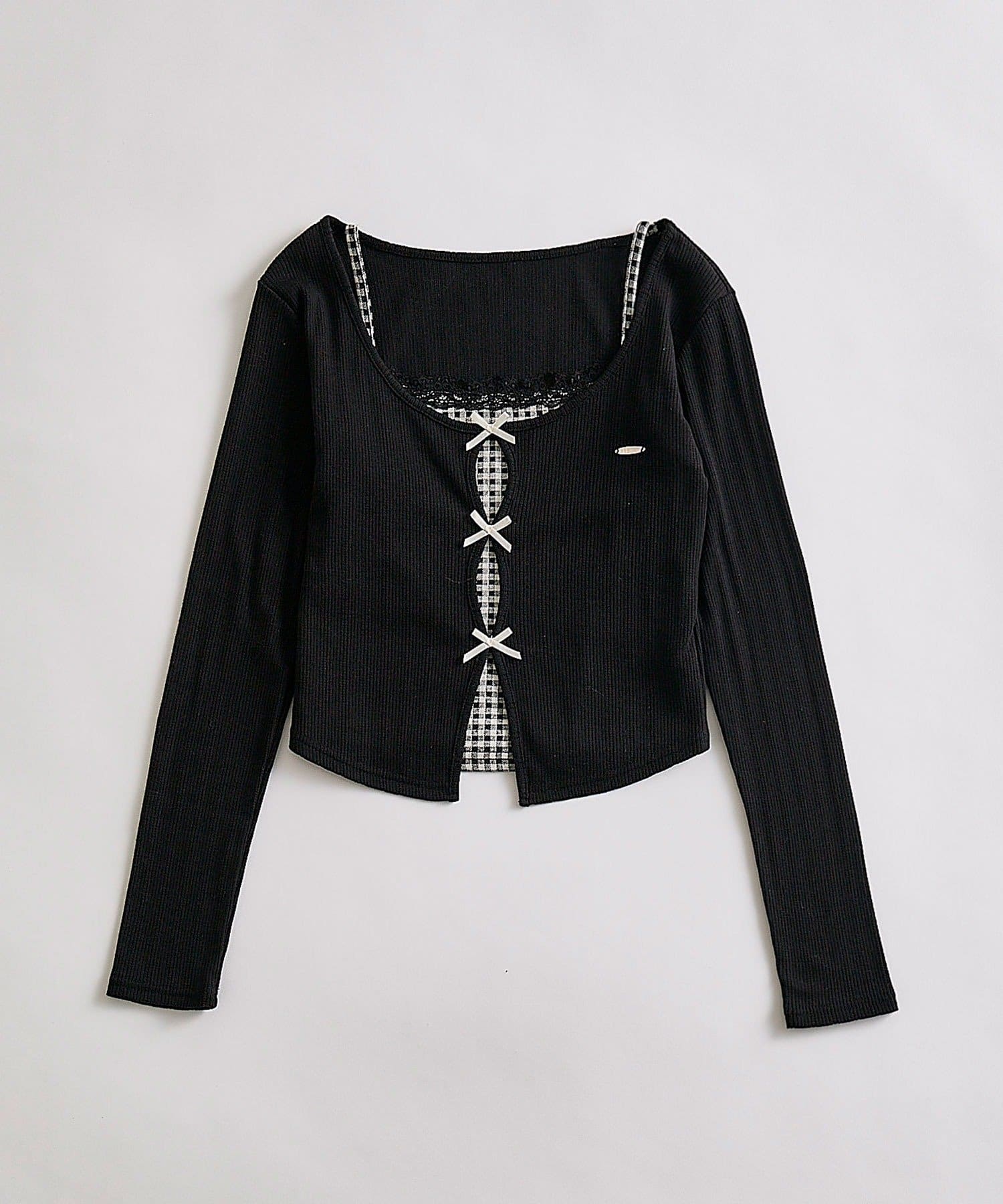 OLIVE des OLIVE(オリーブ デ オリーブ) 映えリボントップス