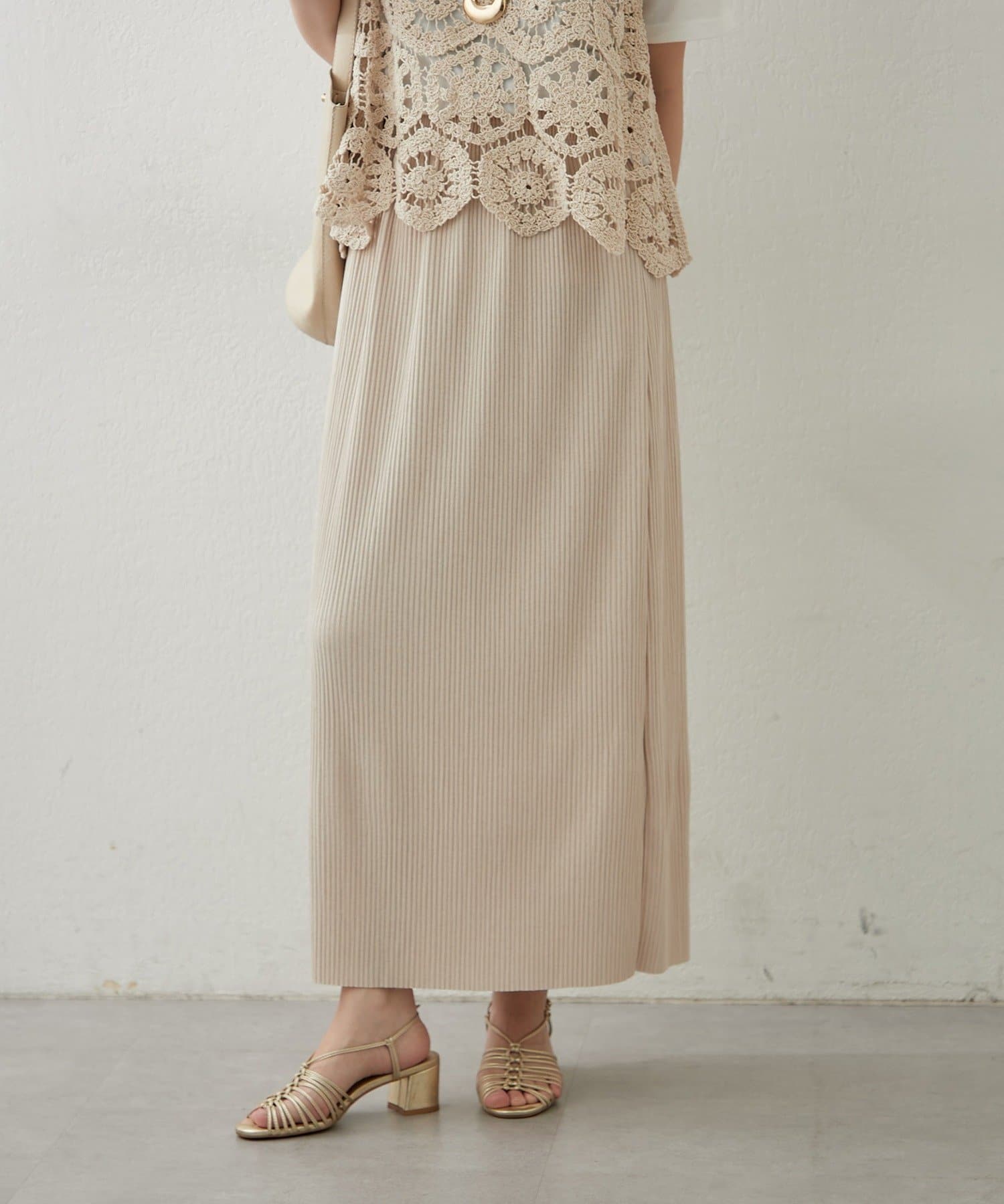 Remind me and forever(リマインドミーアンドフォーエバー) らくちん＆細見え叶う！リブナロースカート