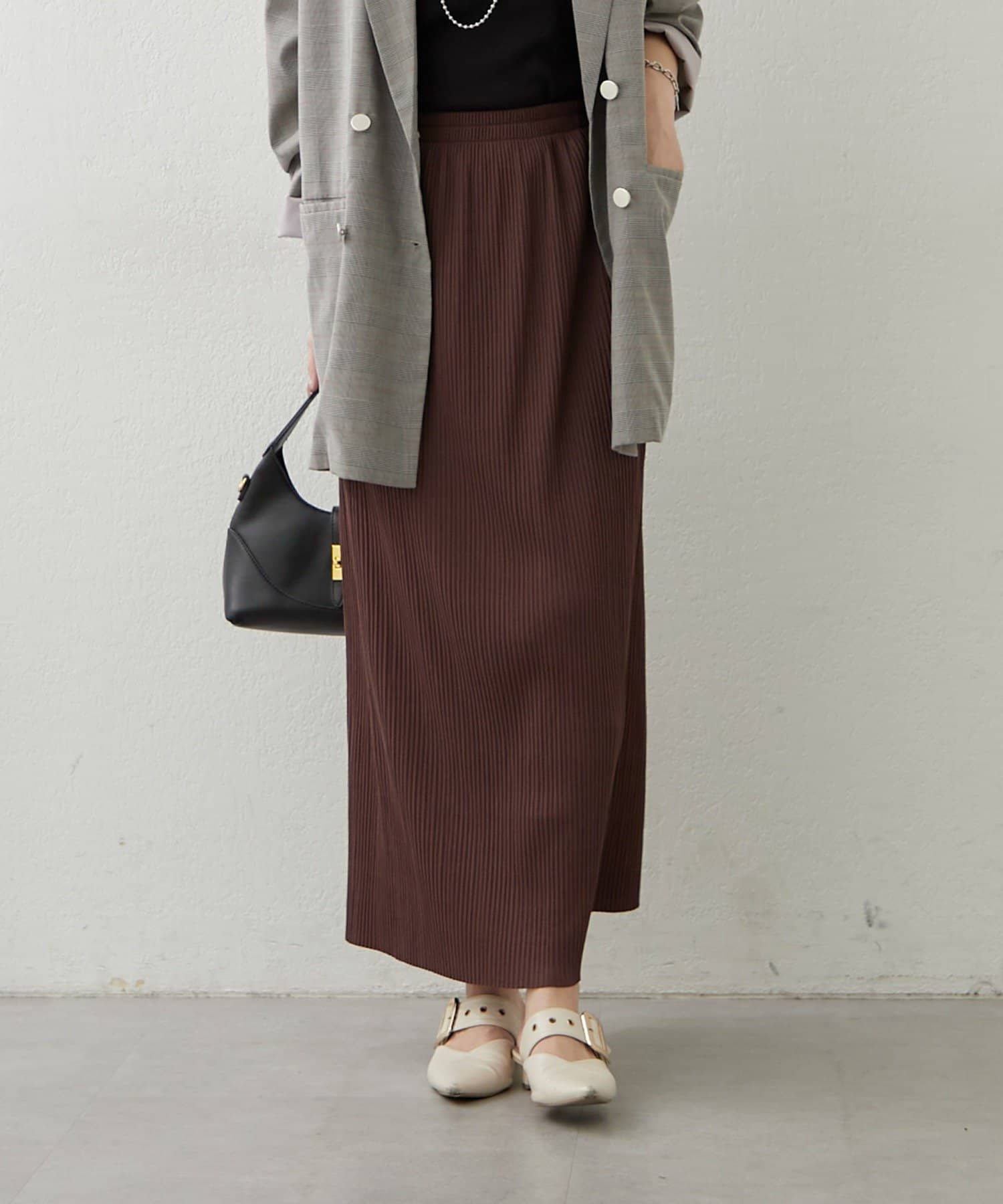 Remind me and forever(リマインドミーアンドフォーエバー) らくちん＆細見え叶う！リブナロースカート