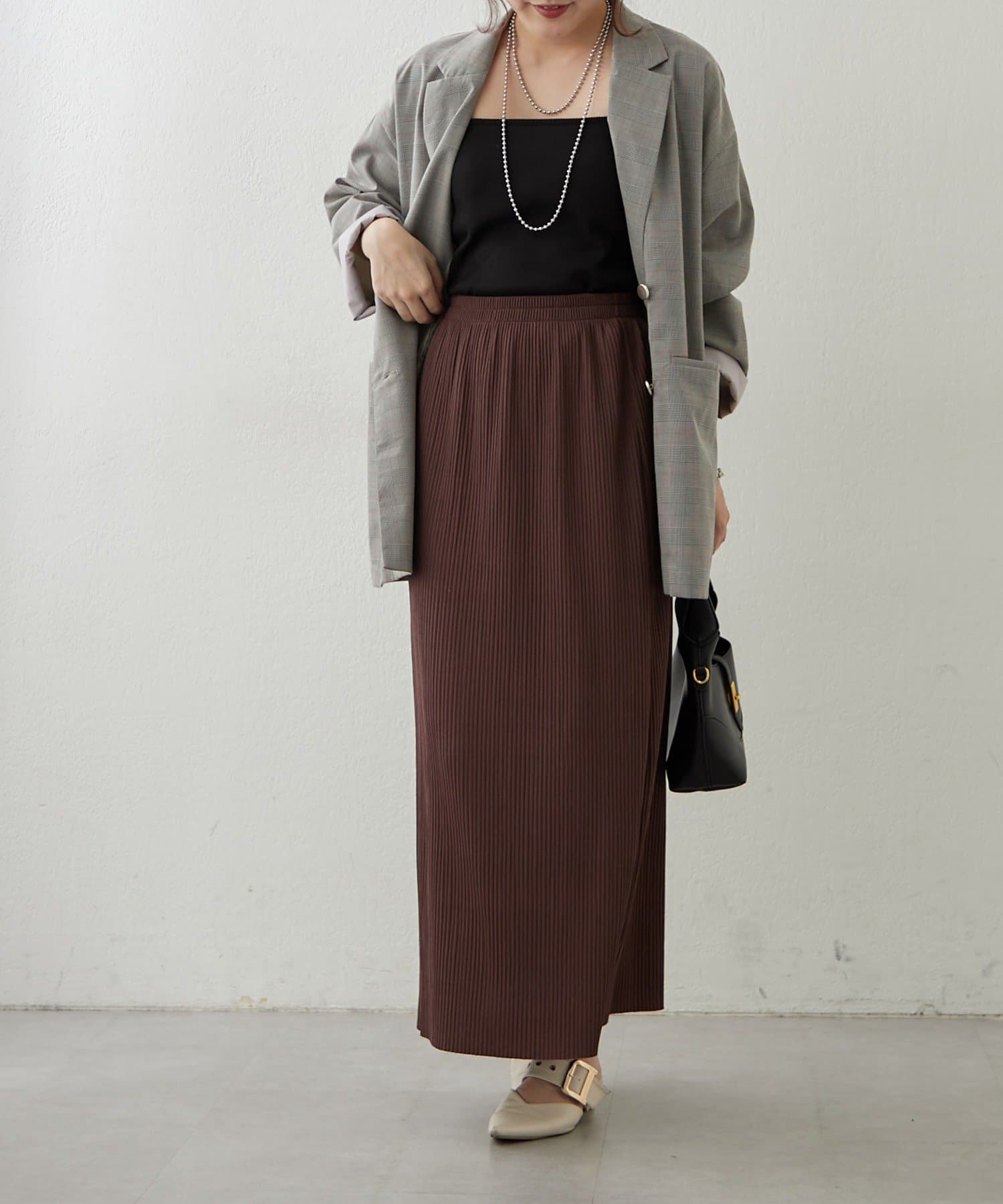 Remind me and forever(リマインドミーアンドフォーエバー) らくちん＆細見え叶う！リブナロースカート