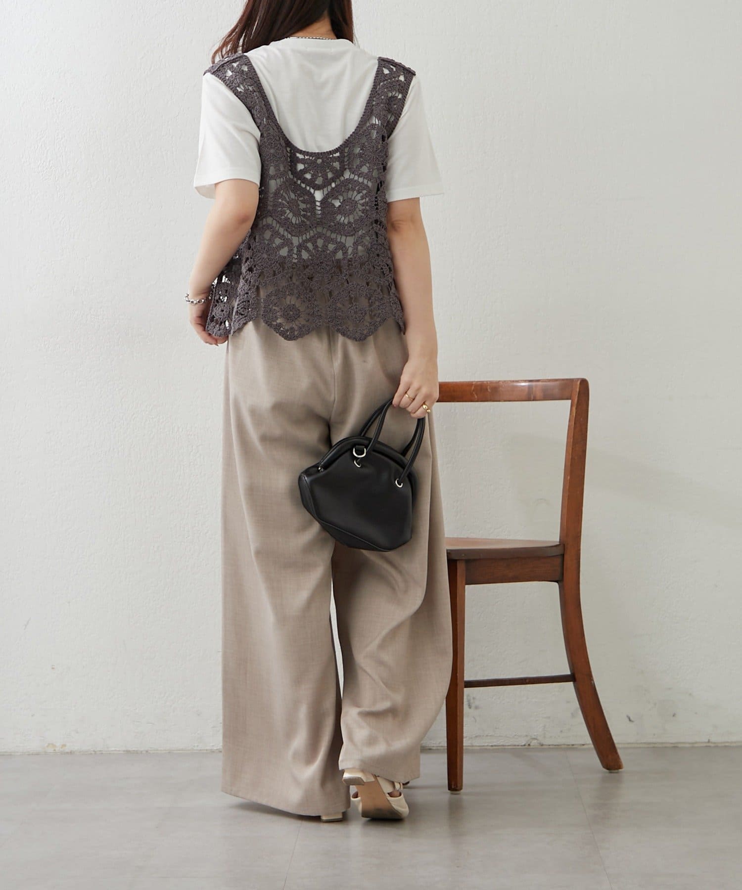 Remind me and forever(リマインドミーアンドフォーエバー) 【SET】かぎ針ベスト&Tシャツ