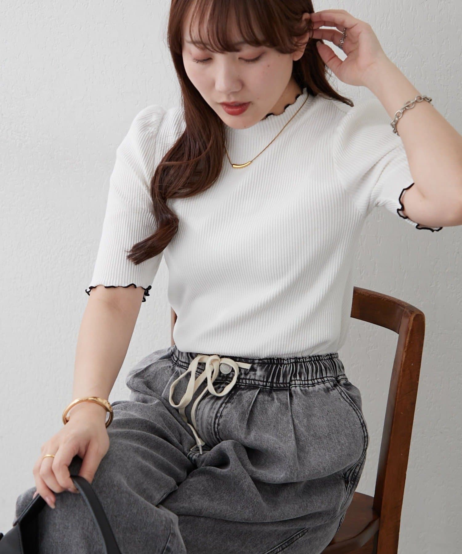 Remind me and forever(リマインドミーアンドフォーエバー) 【着回し力抜群】テレコプチハイプルオーバー