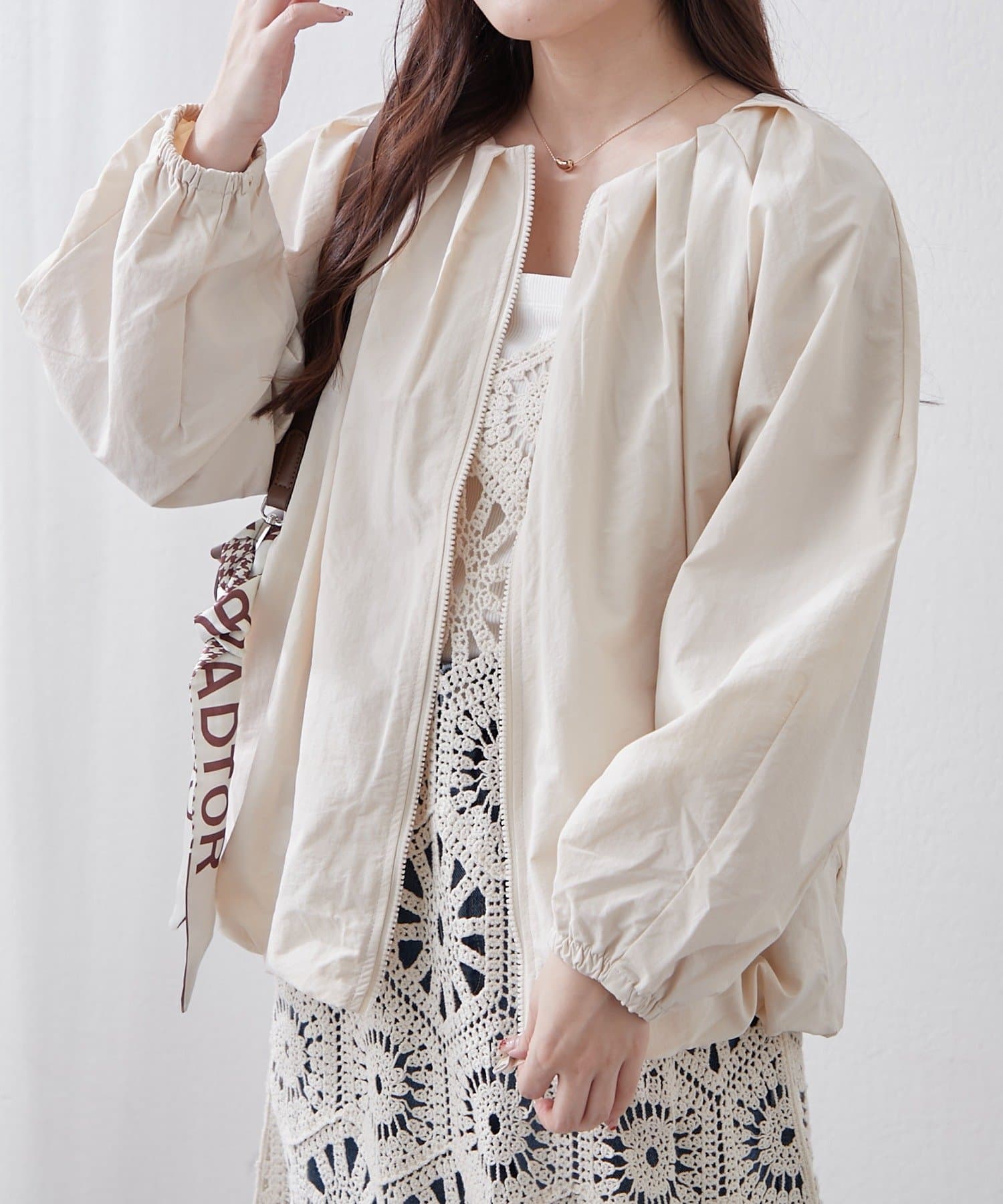 Remind me and forever(リマインドミーアンドフォーエバー) 【ふんわりシルエット】タックバルーンブルゾン