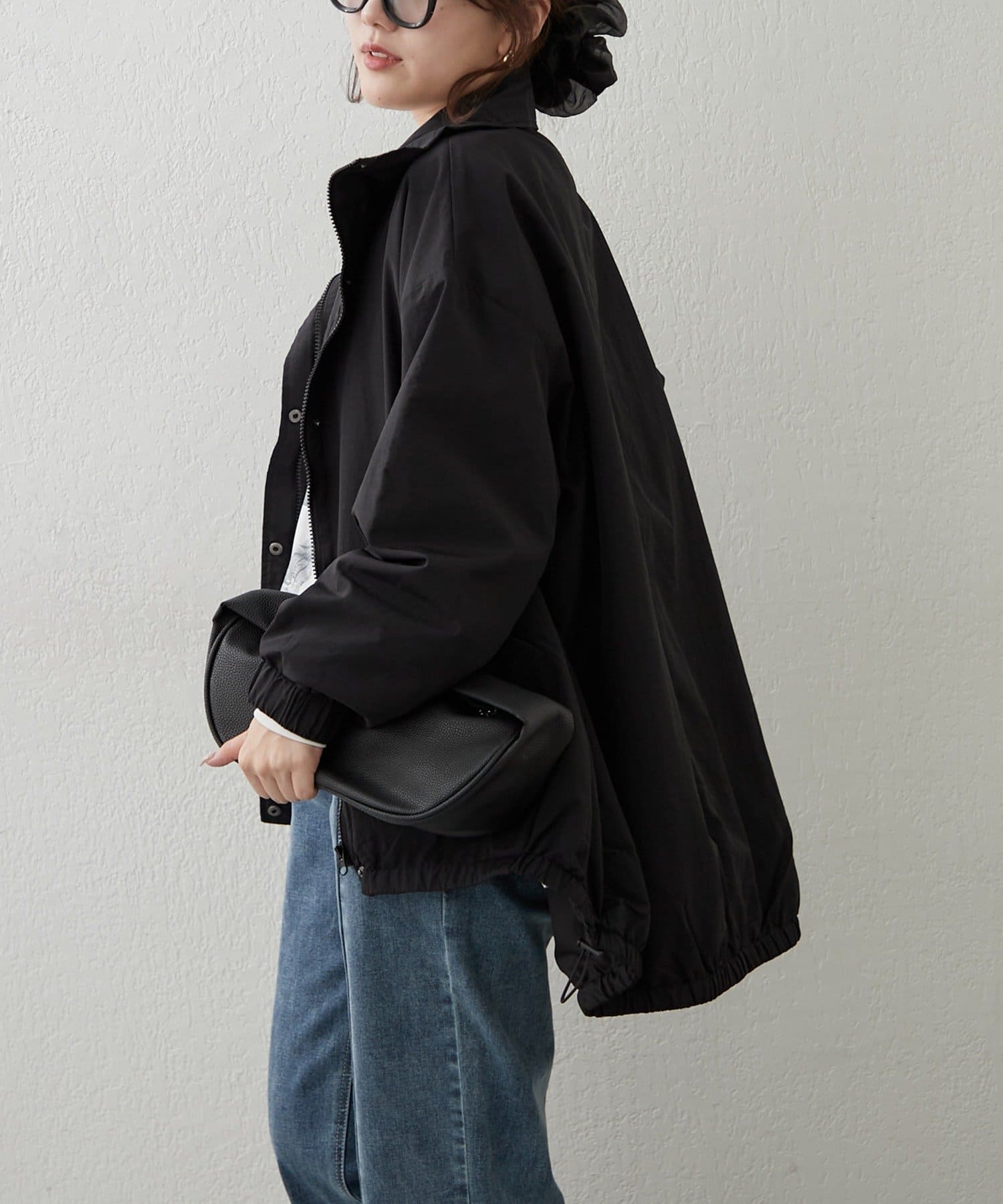 Remind me and forever(リマインドミーアンドフォーエバー) 【ニュアンスカラーが魅力】スタンドカラーブルゾン