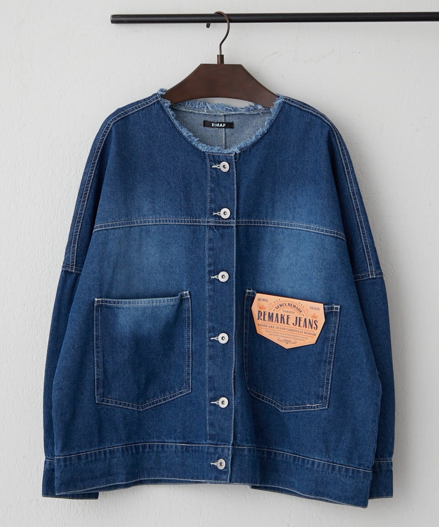 Remind me and forever(リマインドミーアンドフォーエバー) リメーク風ノーカラーGジャン