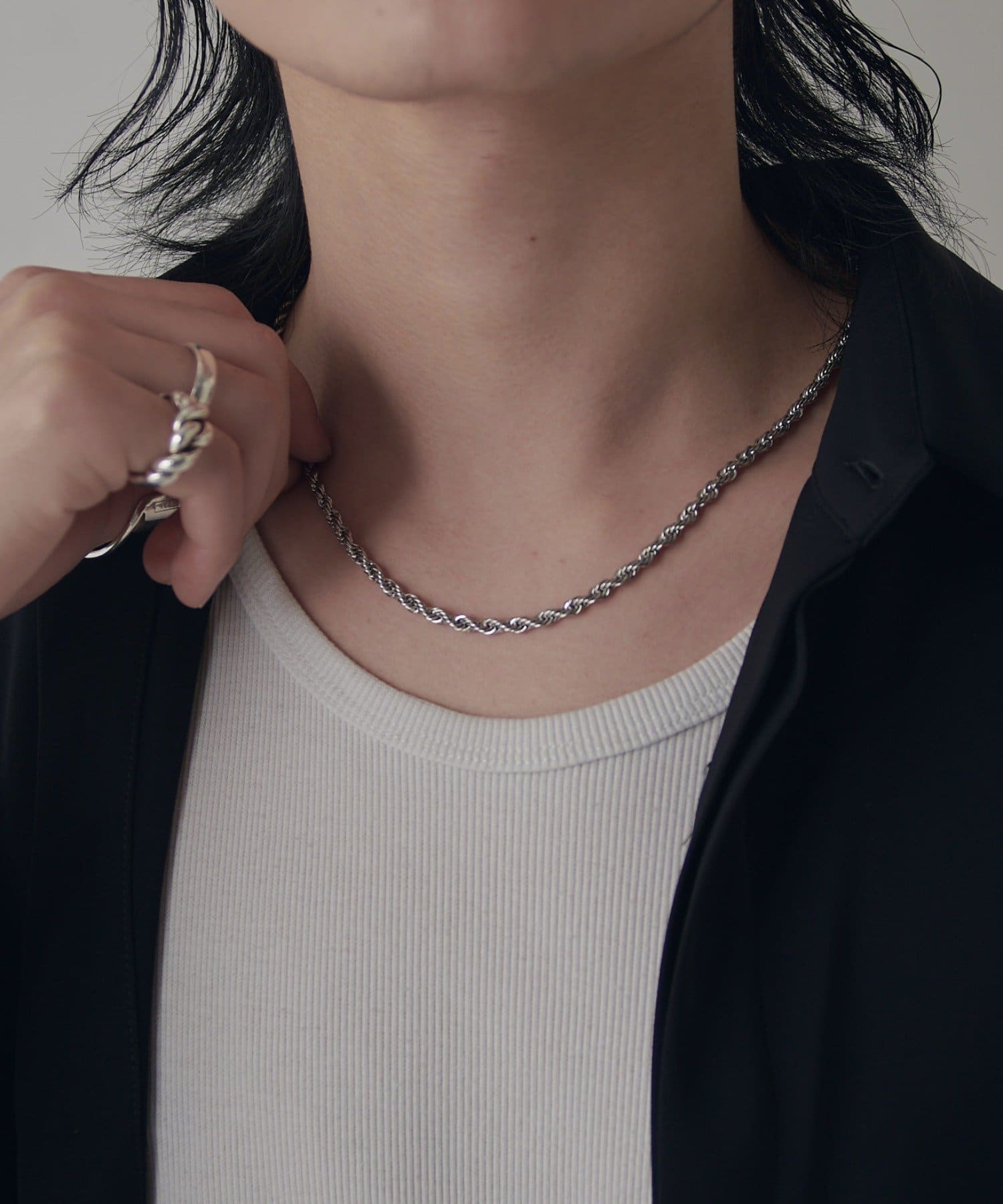 Lui's(ルイス) Ah Necklace 07 / ツイストチェーンネックレス