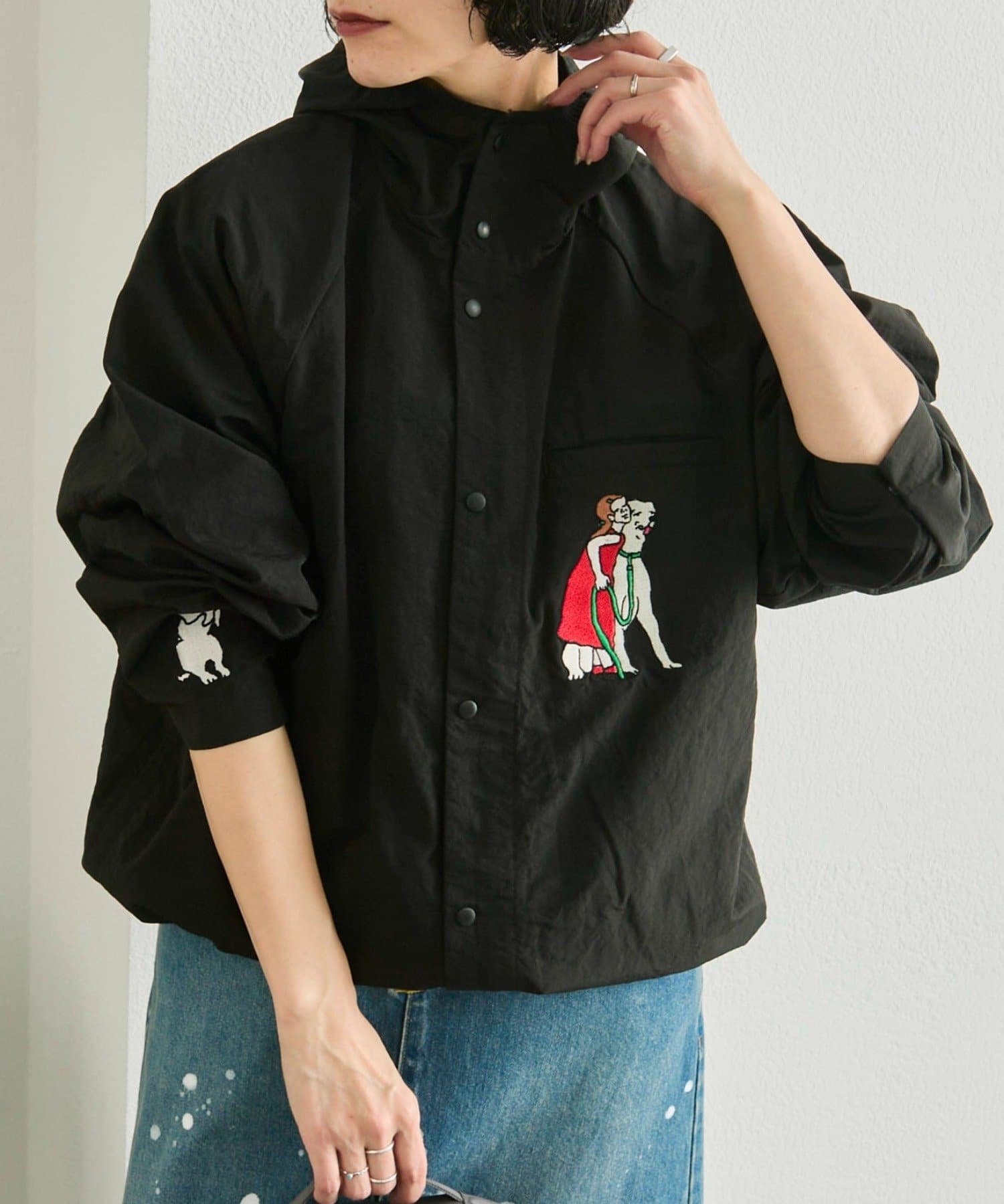 ear PAPILLONNER(イア パピヨネ) 【KEN NAKAYAMA×ear】コラボ ウインドブレーカー《撥水/UVカット機能あり》