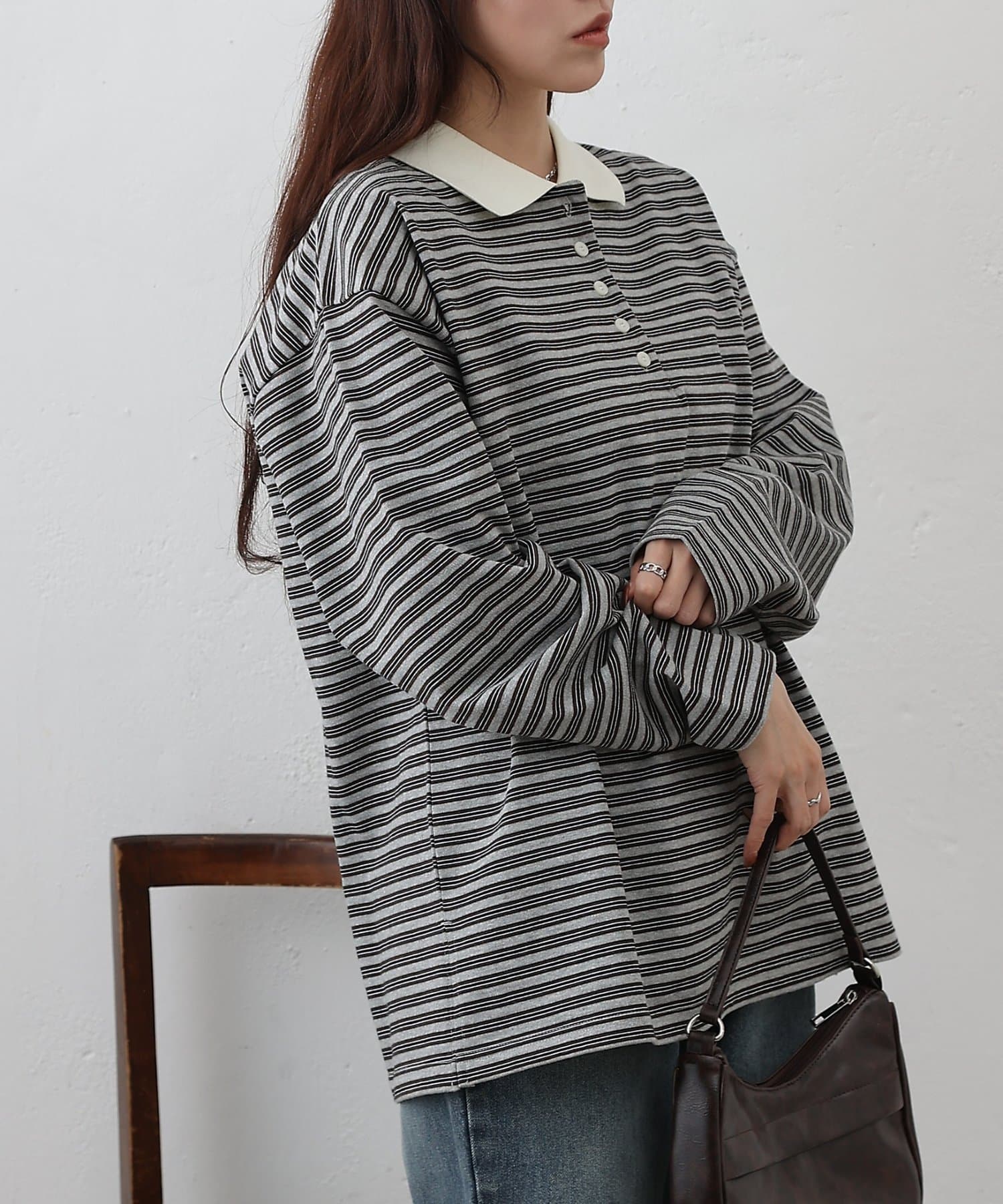 COLONY 2139(コロニー トゥーワンスリーナイン) ボーダーラガーシャツ