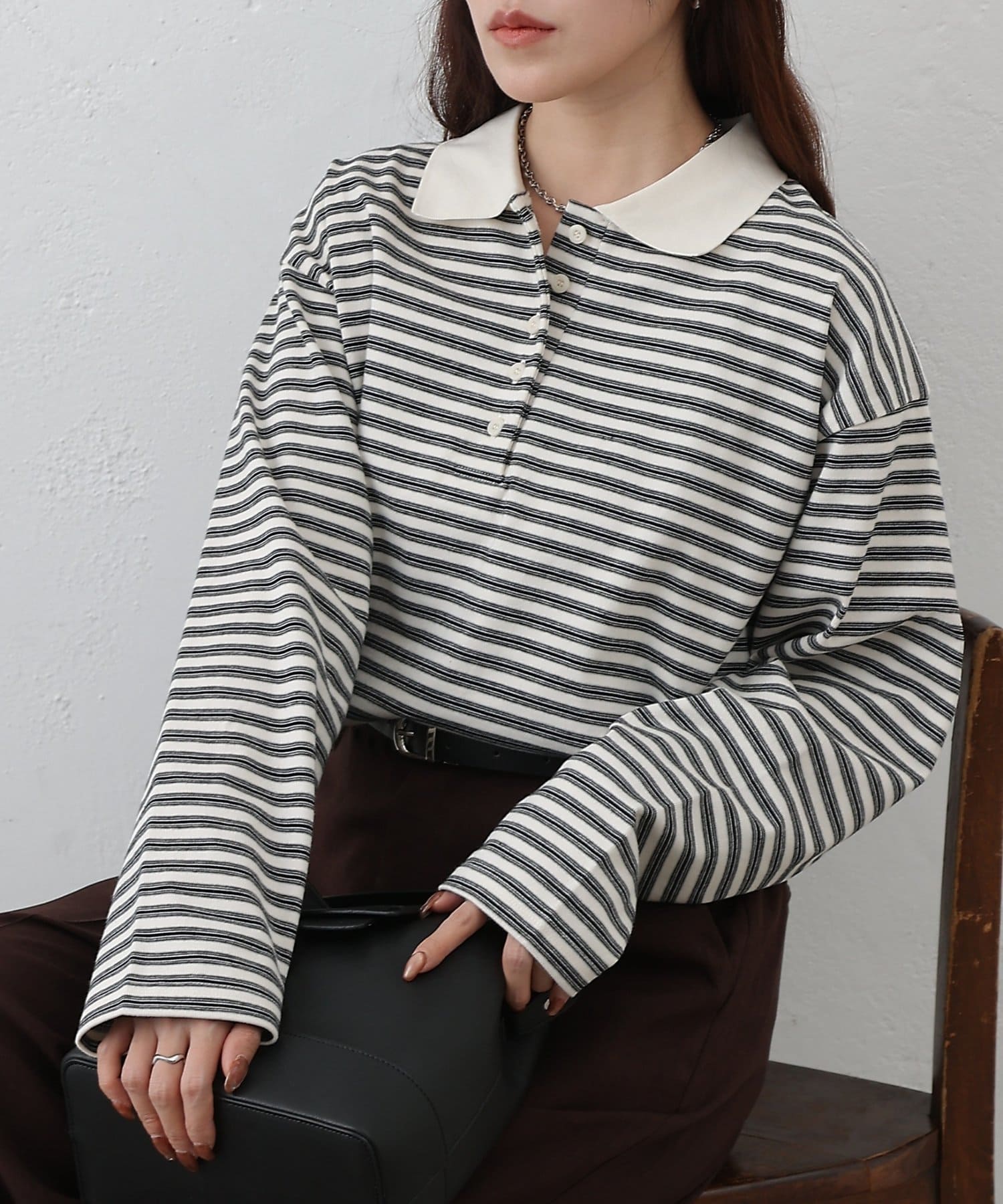 COLONY 2139(コロニー トゥーワンスリーナイン) ボーダーラガーシャツ