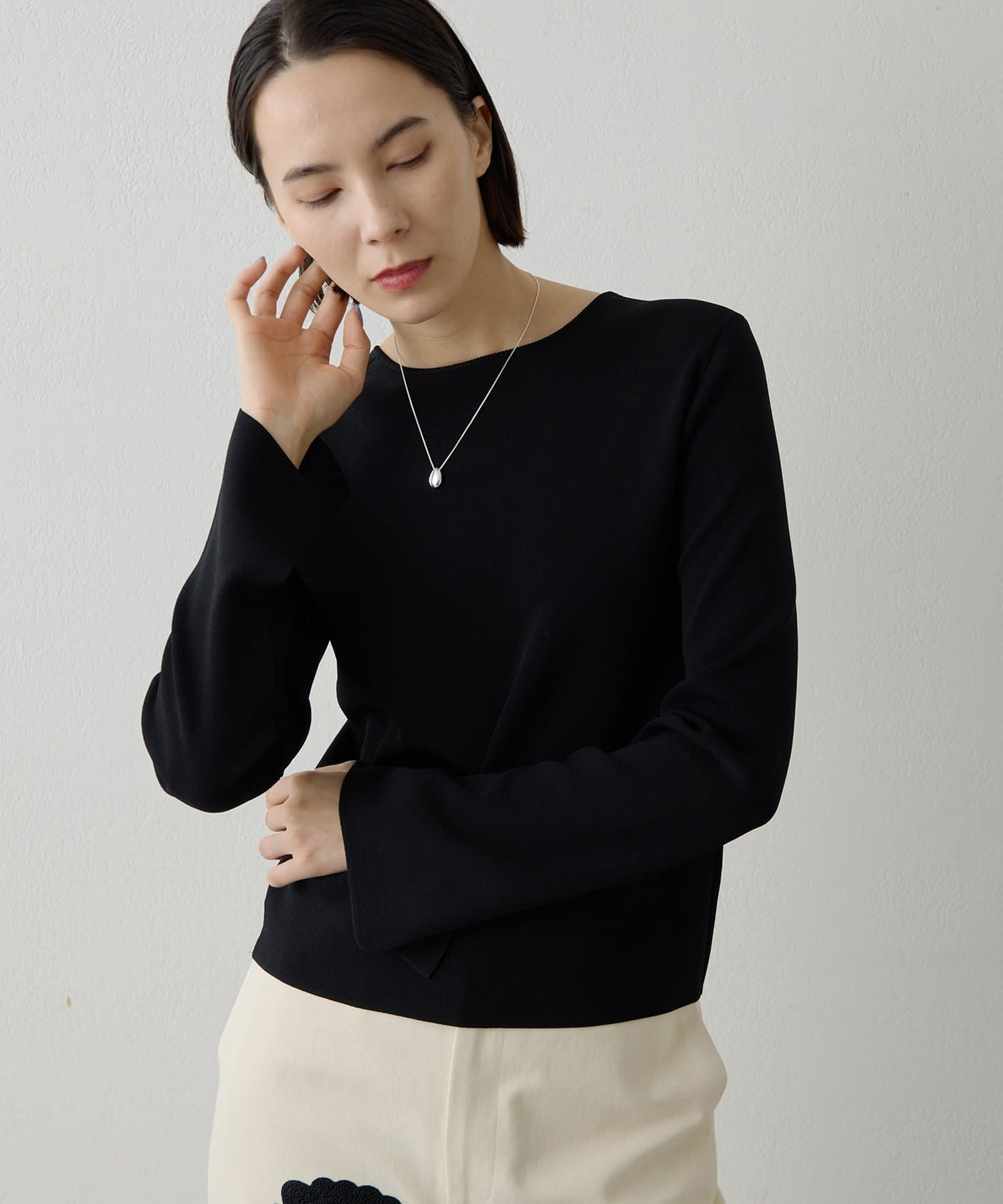 Whim Gazette(ウィム ガゼット) 2wayスムースプルオーバー