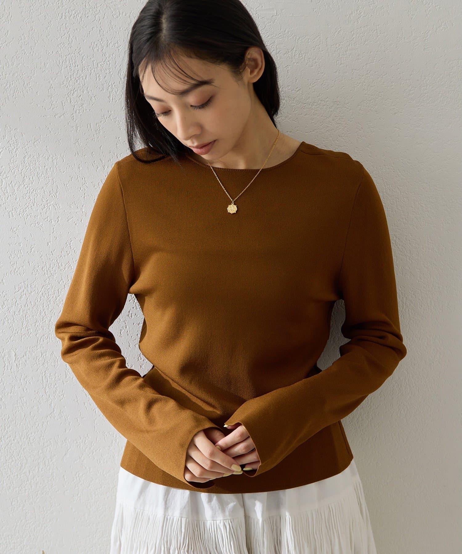 Whim Gazette(ウィム ガゼット) 2wayスムースプルオーバー