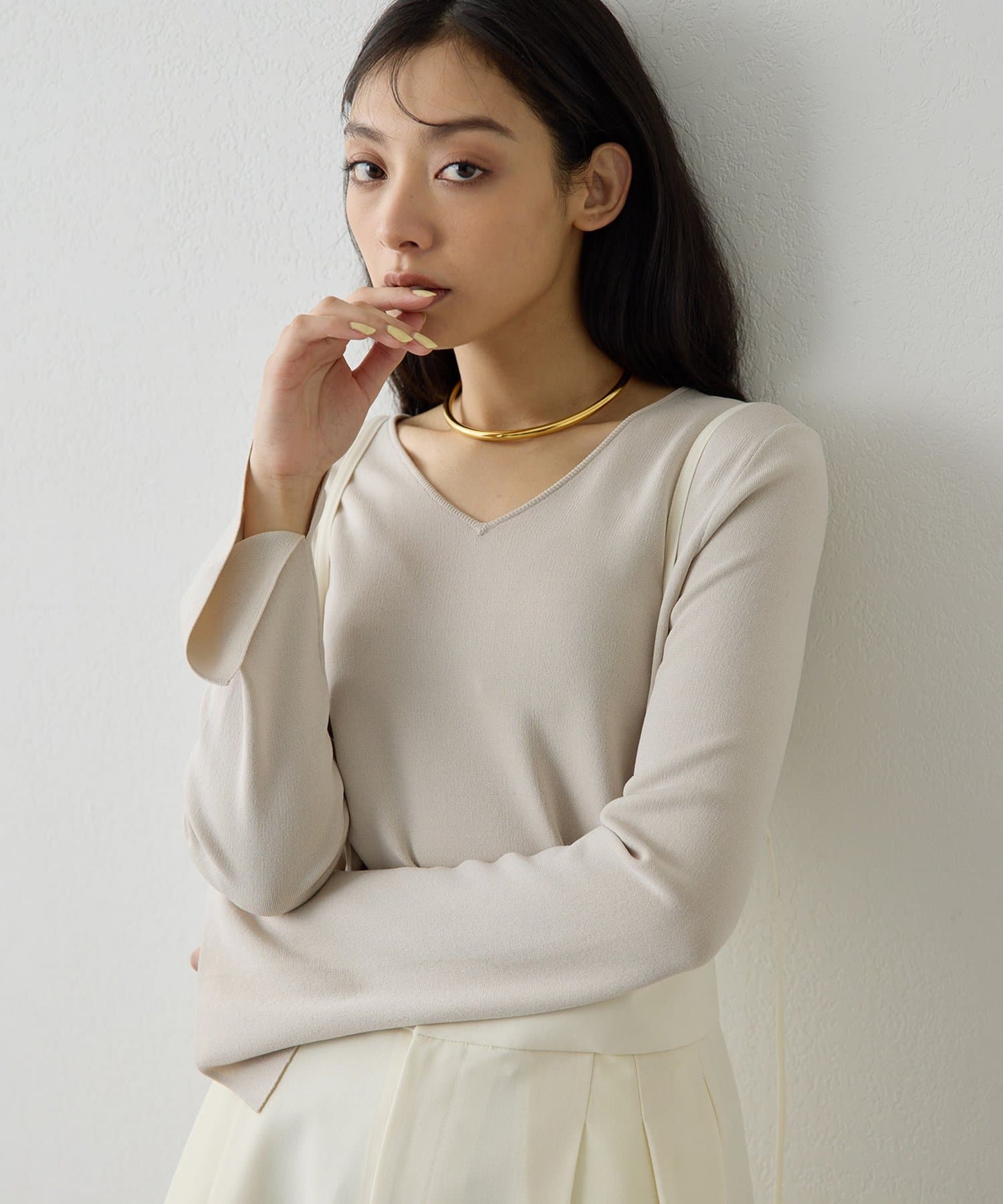 Whim Gazette(ウィム ガゼット) 2wayスムースプルオーバー