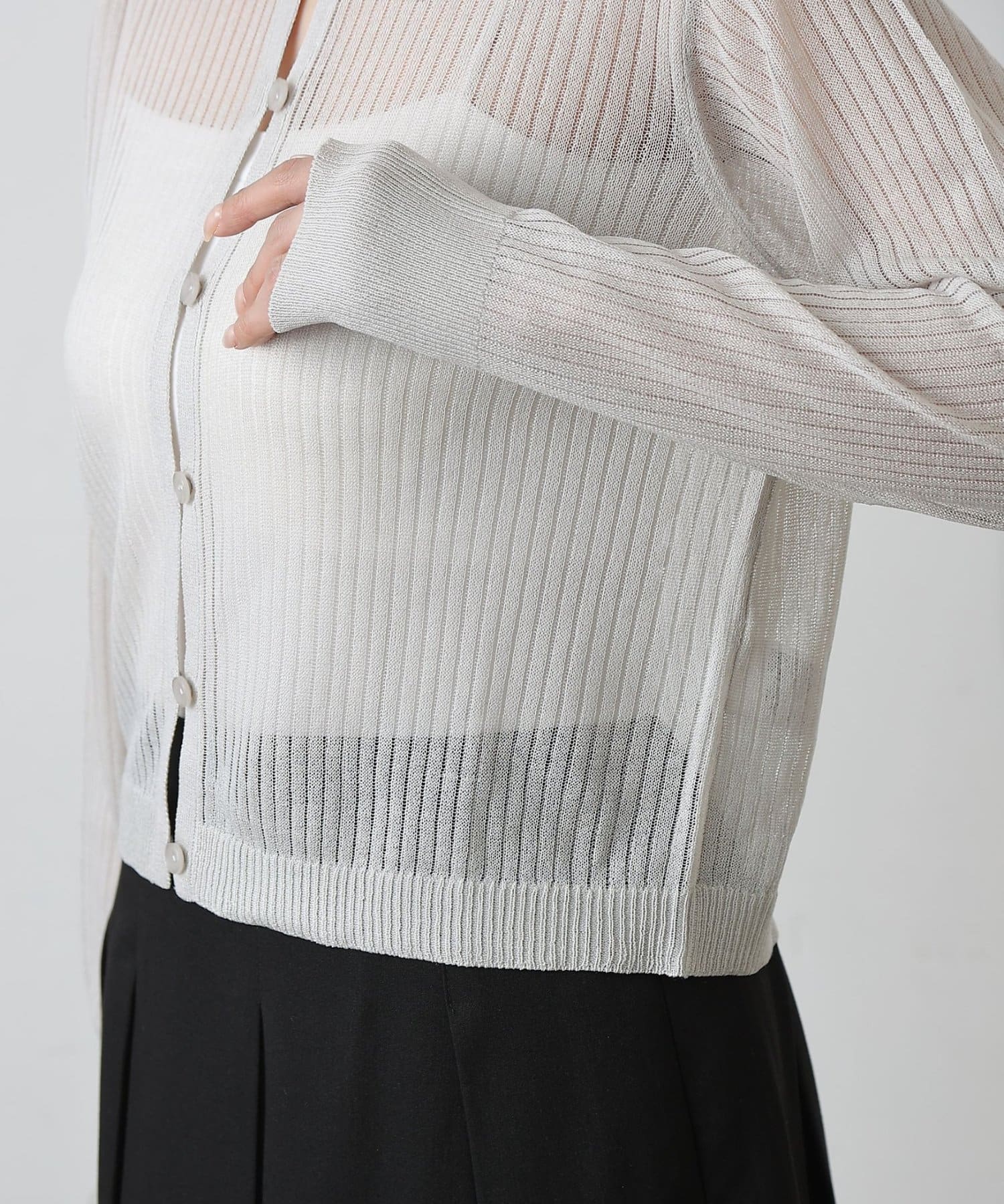 COLONY 2139(コロニー トゥーワンスリーナイン) ループボタン衿付きカーディガン