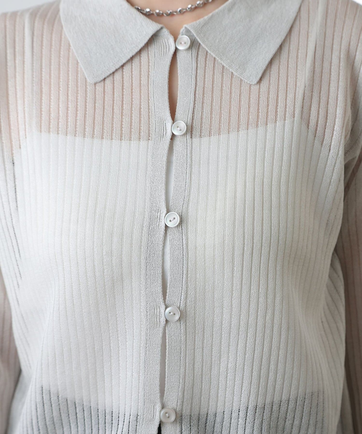 COLONY 2139(コロニー トゥーワンスリーナイン) ループボタン衿付きカーディガン